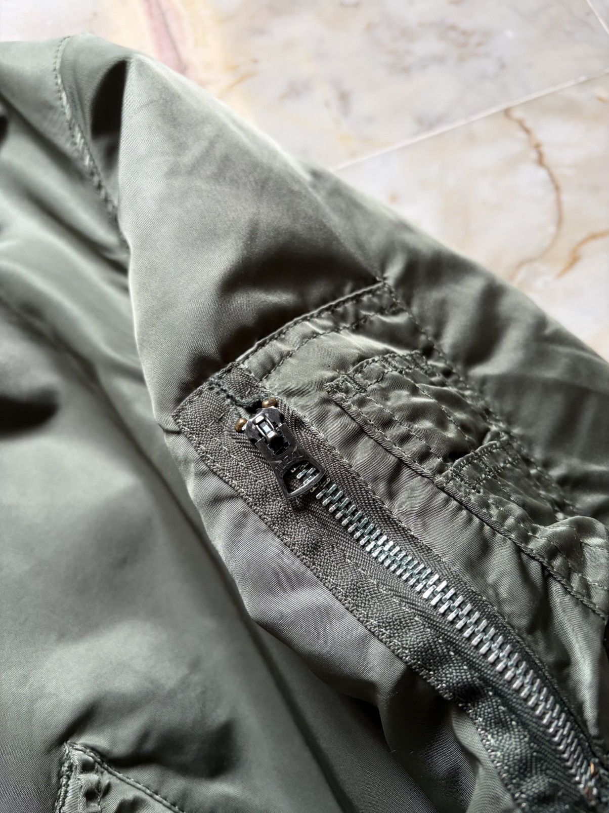 Alpha Industries Vintage ‘80s Alpha Industries MA-1 *IDEAL Zipper Size US L / EU 52-54 / 3 - 4 Thumbnail