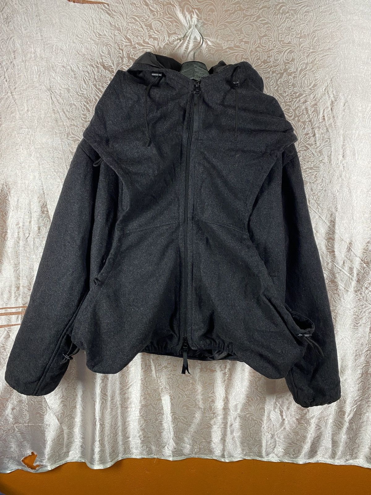 Final Home FINAL HOME Black Hooded Technical Jacket Issey Miyake Size US M / EU 48-50 / 2 - 3 Thumbnail