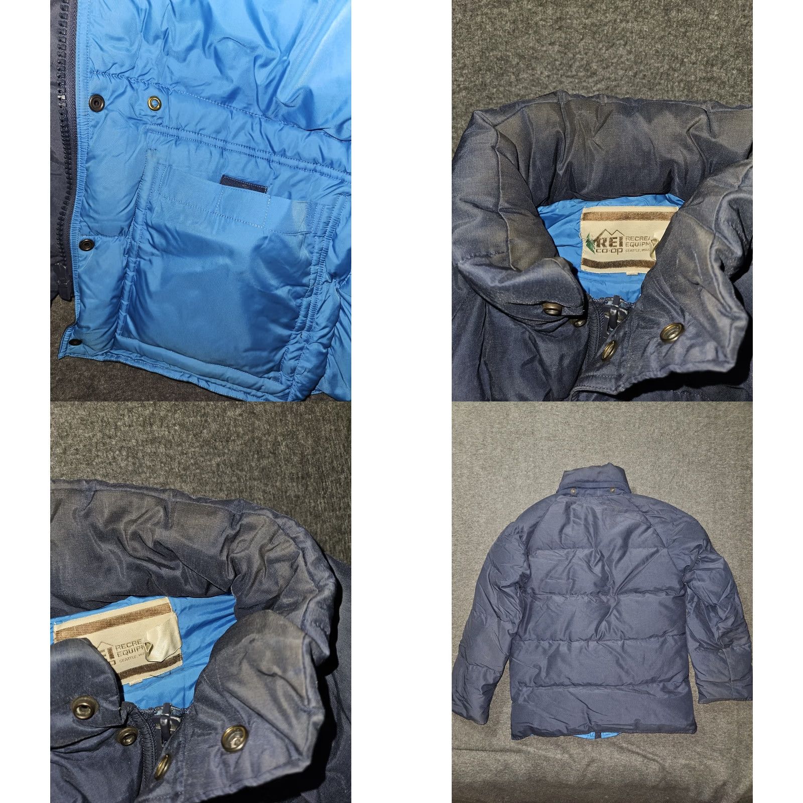 Vintage VINTAGE REI Down Puffer Jacket Mens Medium Blue Insulated Winter Coat Hiking 80s Size US M / EU 48-50 / 2 - 9 Thumbnail