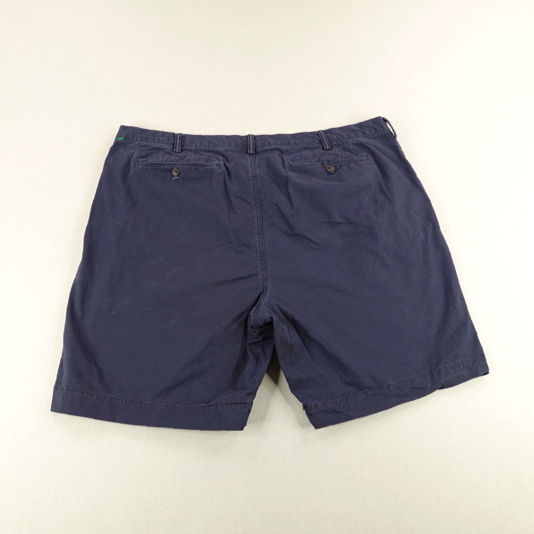 Polo Ralph Lauren VINTAGE Polo Ralph Lauren Shorts 44 B Big & Tall Chino Polo Ralph Lauren Shorts Blue Classic Stretch Cotton Twill Pony Mens Size US XXL / EU 58 / 5 - 3 Thumbnail