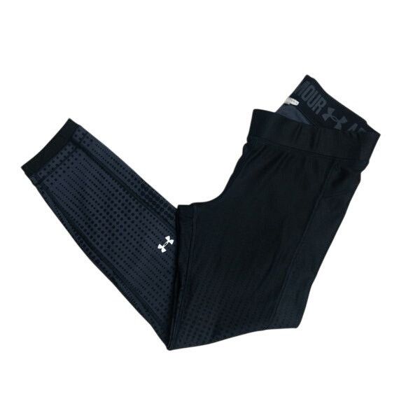 Under Armour Under Armour Black & Grey Ankle Leggings Metallic Dots Size 30" / US 8 / IT 44 - 3 Thumbnail