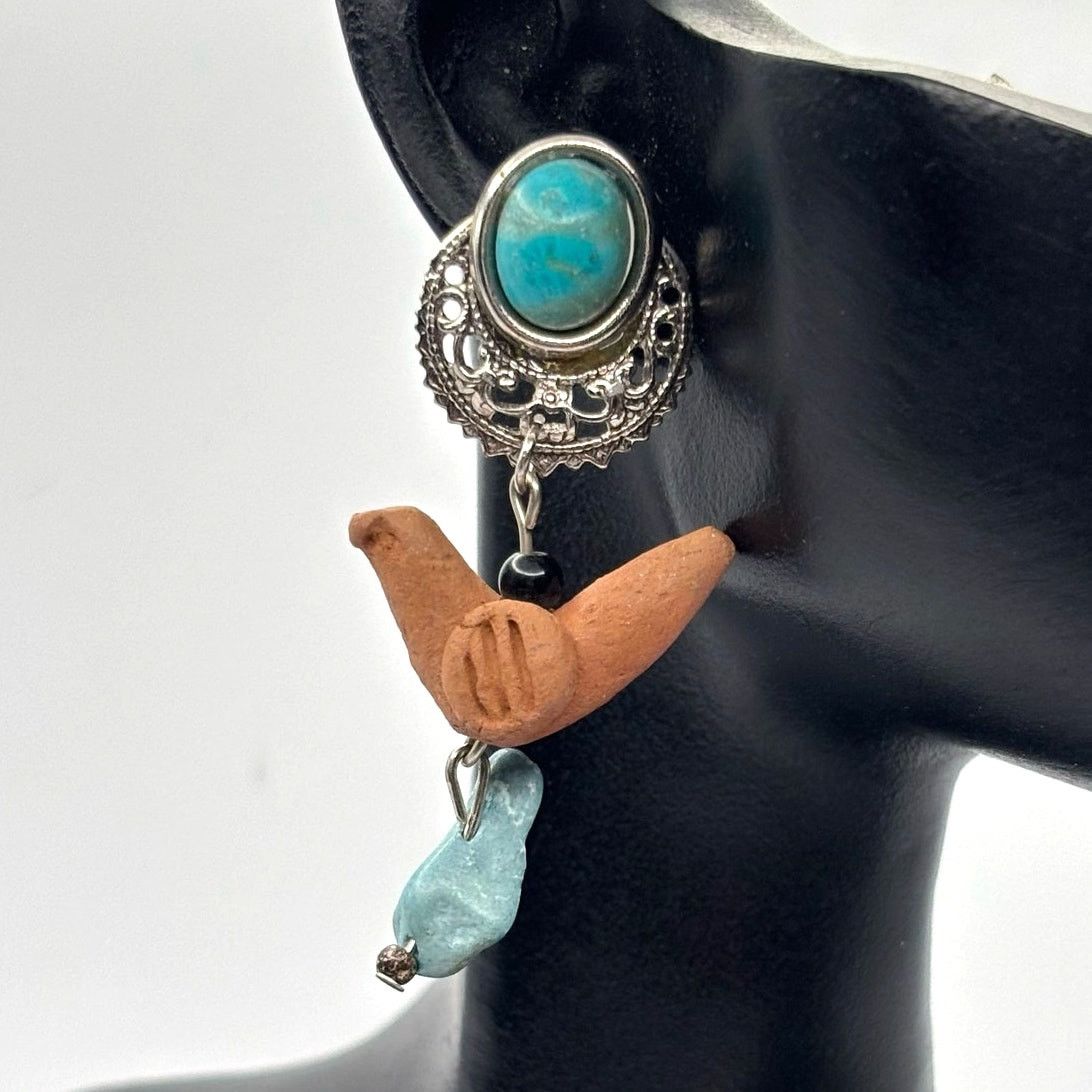 Other Turquoise Western Bird Earrings Size ONE SIZE - 1 Thumbnail