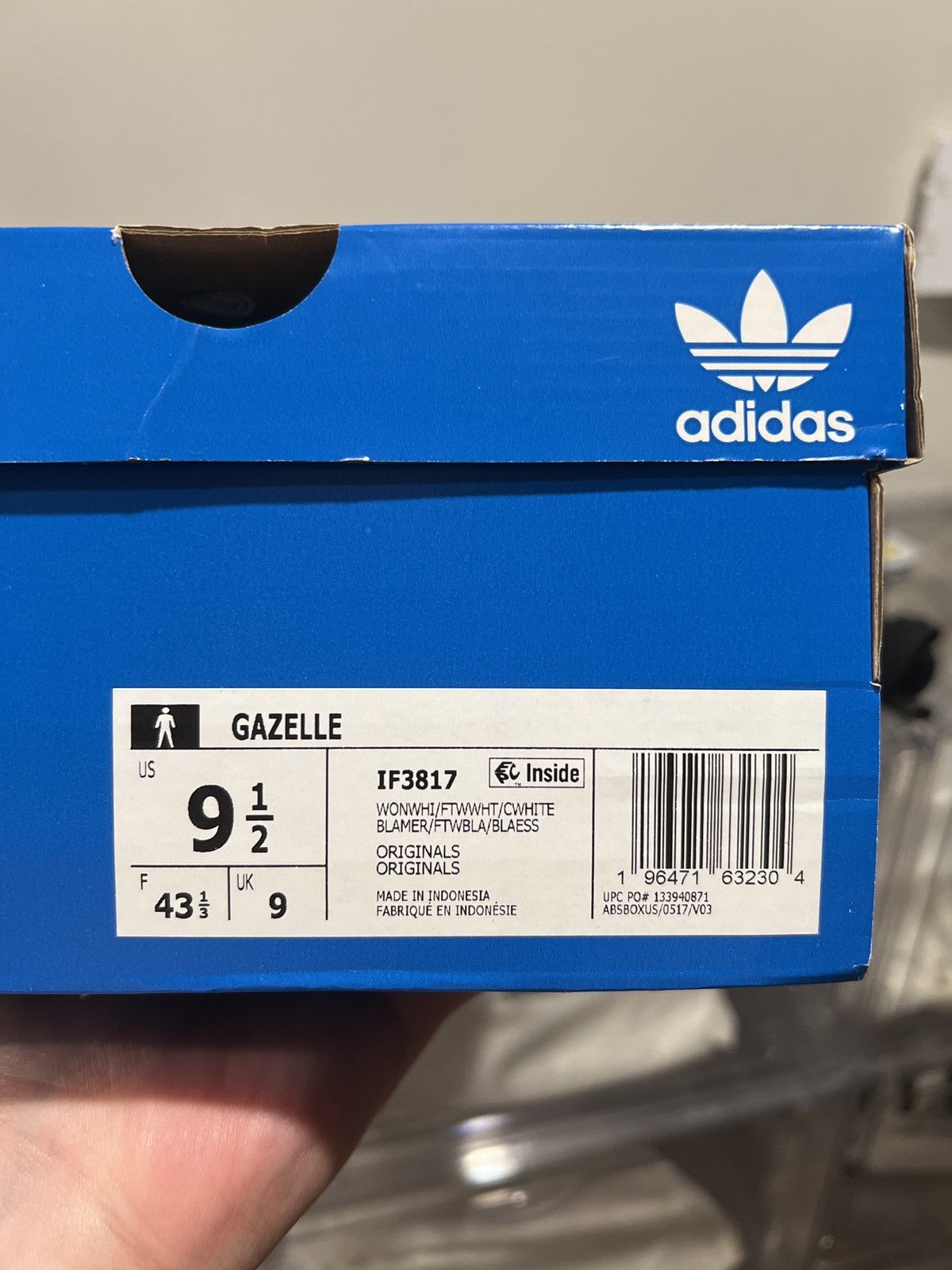 Adidas New Adidas Gazelle Wonder White / Core White Full Boxes Size US 9.5 / IT 39.5 - 7 Thumbnail