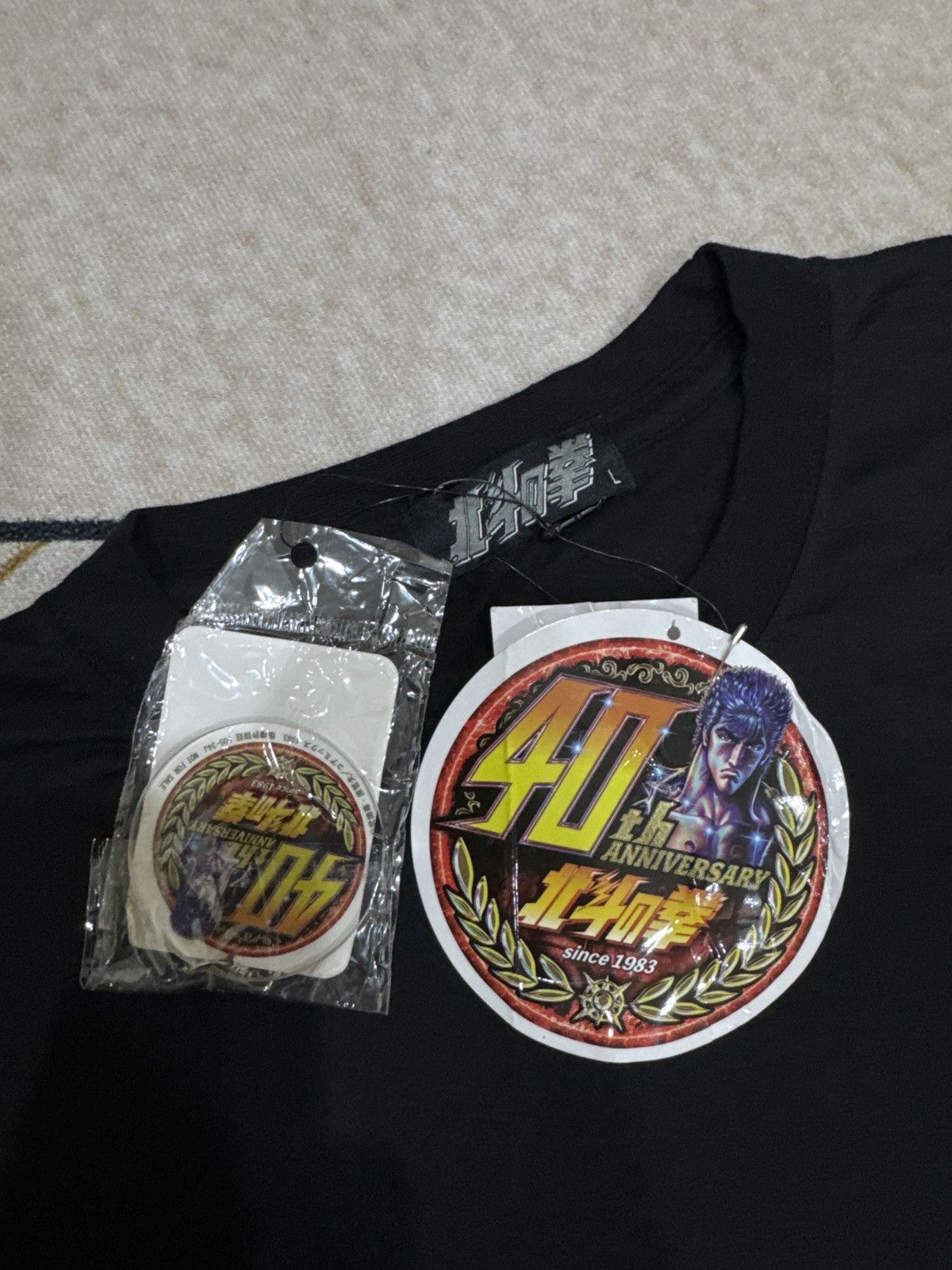 Anime Rare fist Of The North Star 40th Kenshiro Black tshirt Size US L / EU 52-54 / 3 - 11 Thumbnail