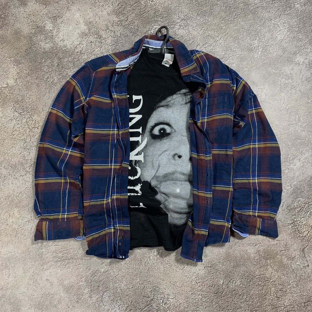 Vintage Vintage 90s Y2K Graphic Plaid Shirt Grunge Streetwear Boxy L Size US L / EU 52-54 / 3 - 1 Thumbnail