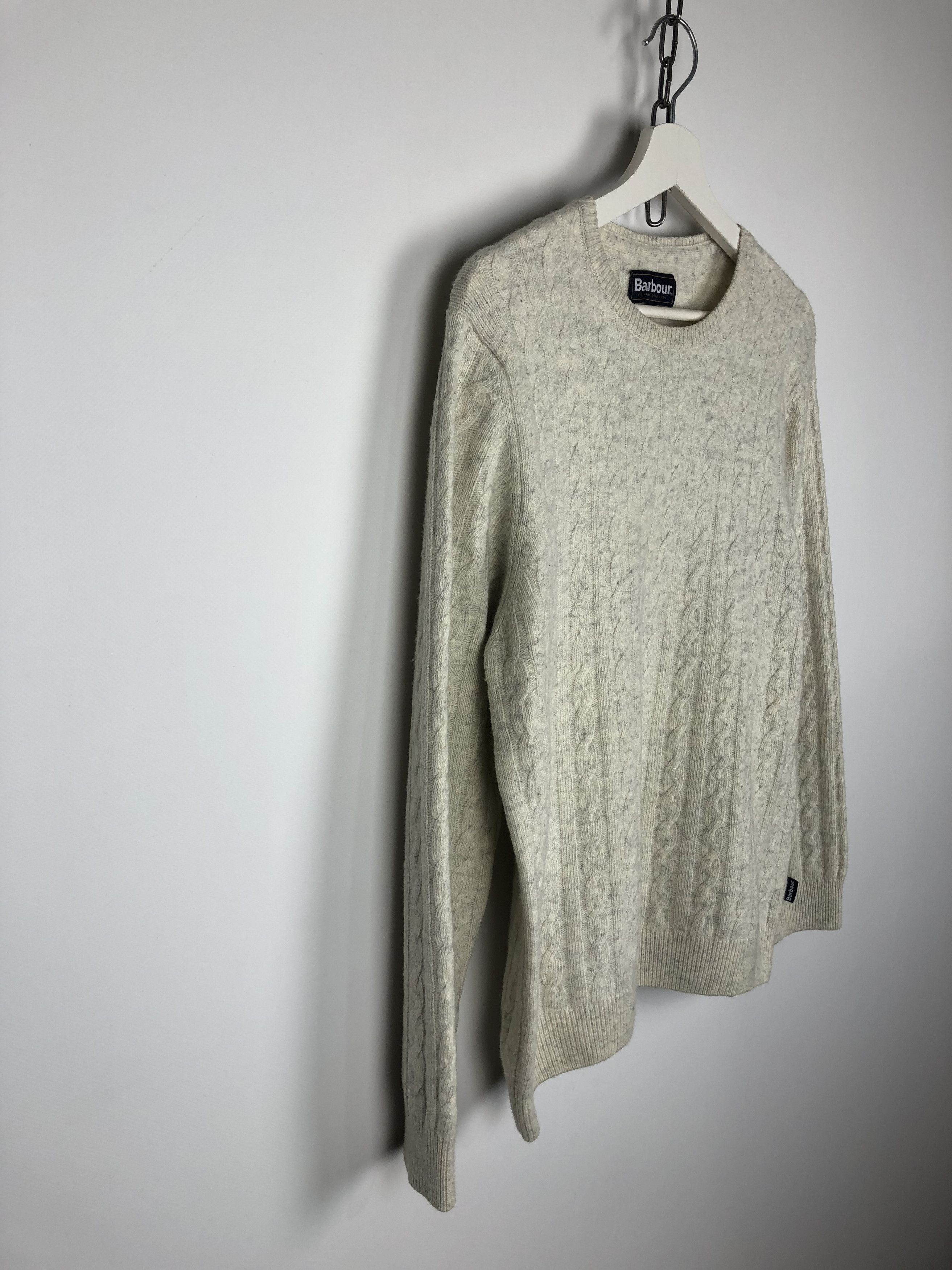 Barbour Barbour Knit Wool Sweater Pullover Crewneck Cream size L Size L / US 10 / IT 46 - 5 Thumbnail
