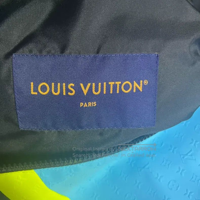 Louis Vuitton Louis Vuitton Black color-block Logo print hooded zip jack Size US M / EU 48-50 / 2 - 3 Thumbnail