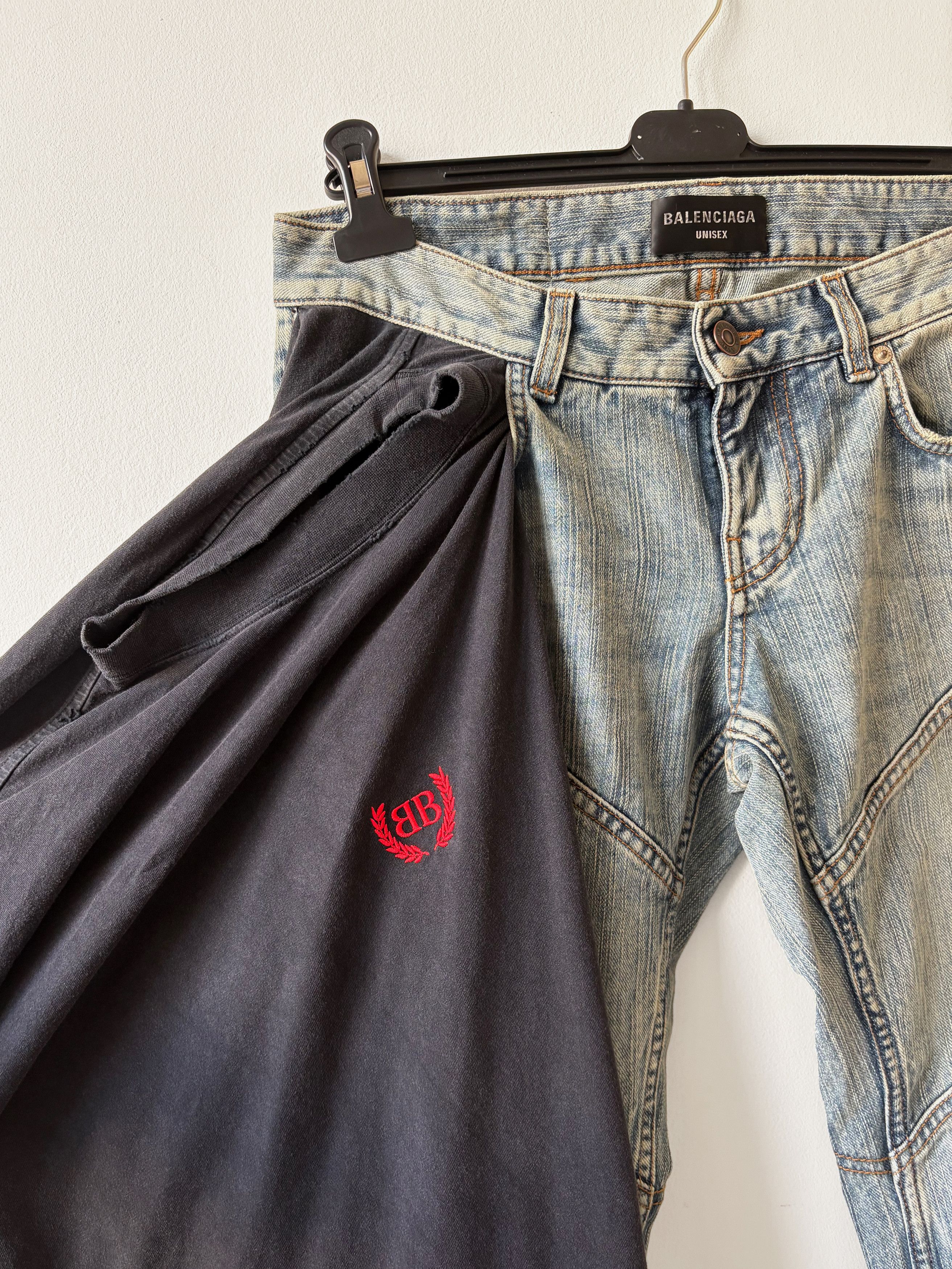 Balenciaga Balenciaga SS25 Layered Low Waisted jeans with attached polo Size US 28 / EU 44 - 5 Thumbnail