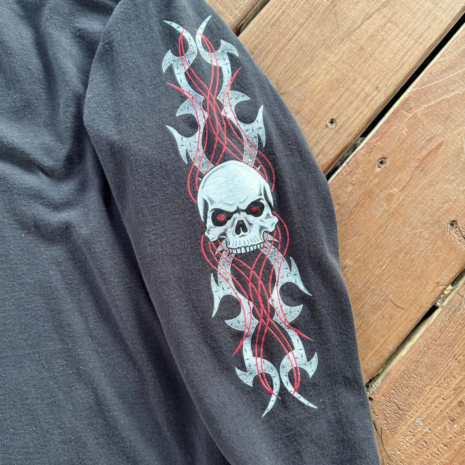 Vintage 2007 Black Hills Rally Sturgis Long Sleeve Shirt Size US XXL / EU 58 / 5 - 5 Thumbnail