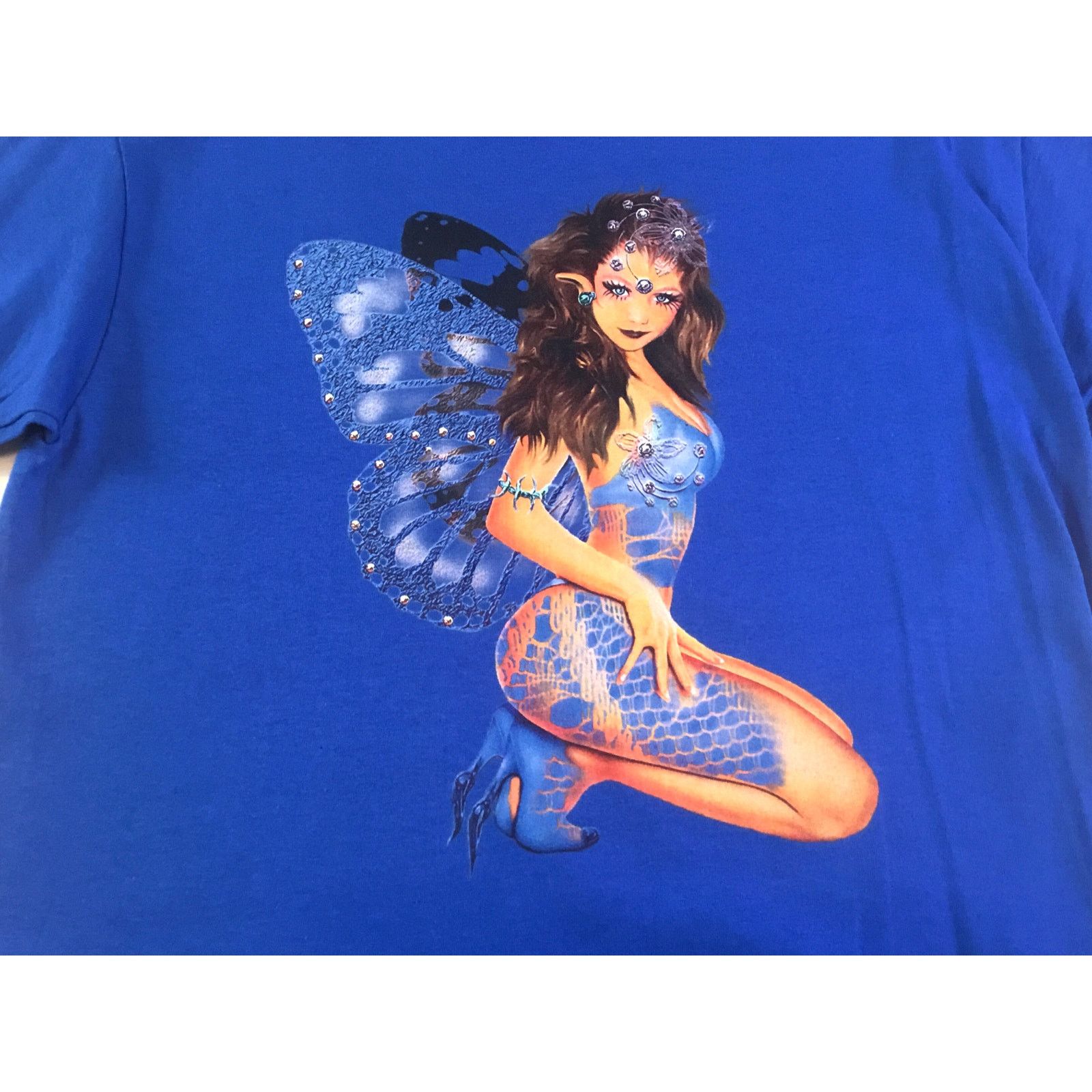 Gildan Fairy Royal Blue Bejeweled Beautiful Fairy Size Medium NWOT Size M / US 6-8 / IT 42-44 - 2 Thumbnail