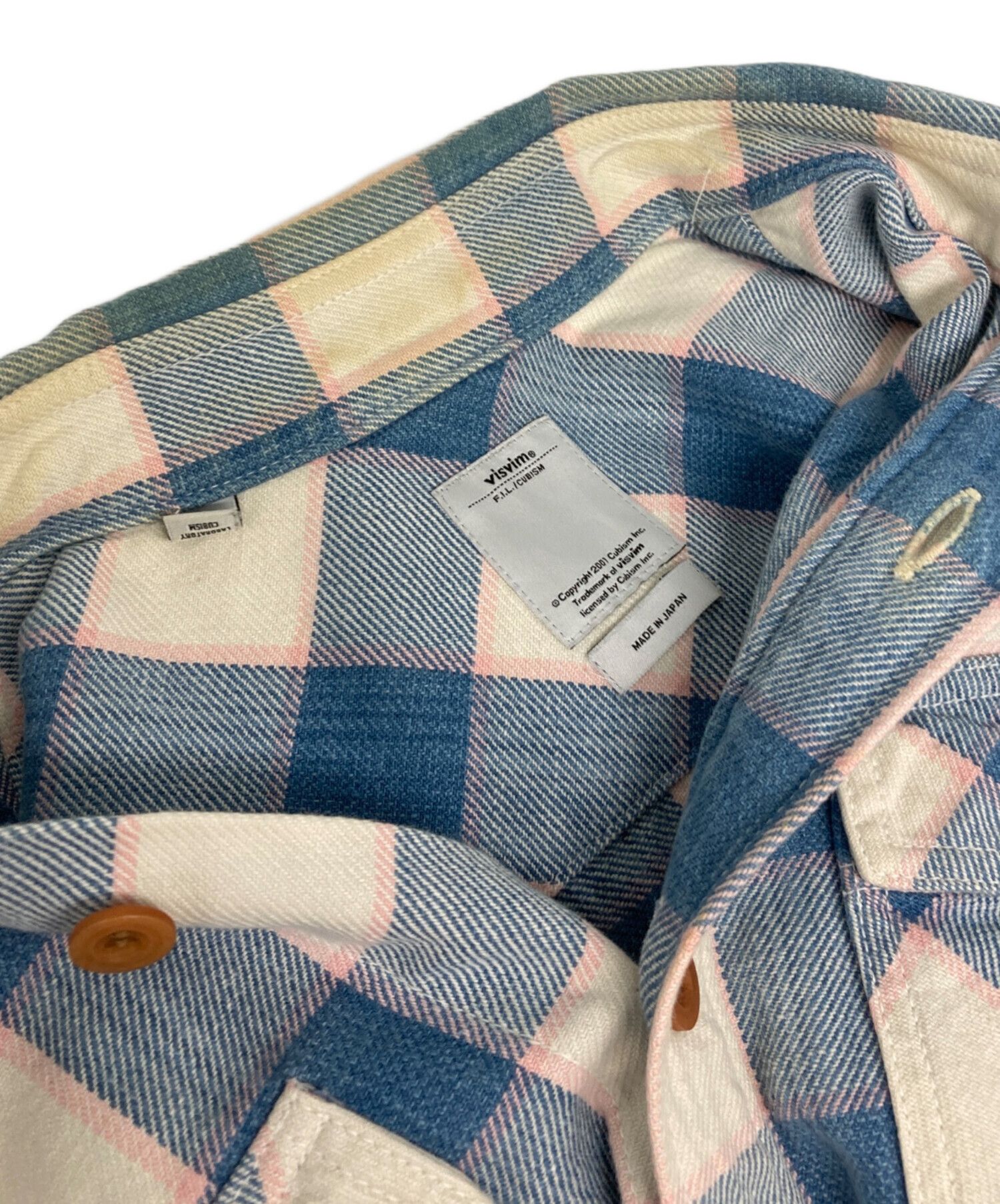 Visvim Visvim 14SS Black Elk Indigo Check Flannel Shirt Size US S / EU 44-46 / 1 - 3 Thumbnail