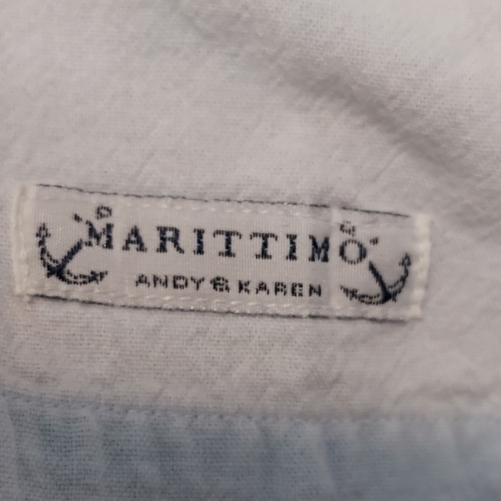 Other Andy and Karen Maritimmo Blue Button Up Front Pockets Shirt Size US M / EU 48-50 / 2 - 3 Thumbnail