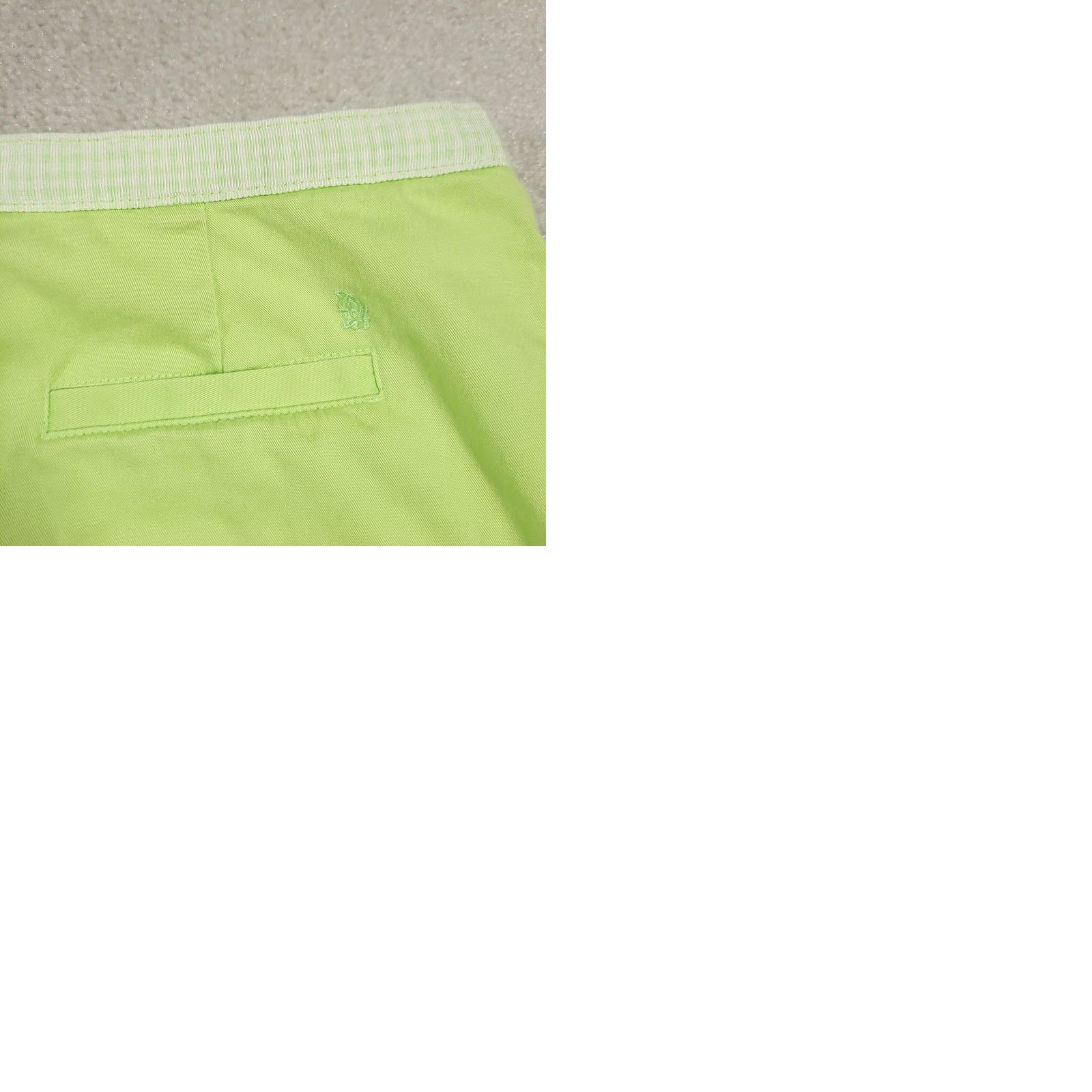 Vintage Duck Head Pants Womens 12 Green Stretch Casual Ankle Cropped Button Detail Pockets Size 34" / US 12 / IT 48 - 9 Thumbnail