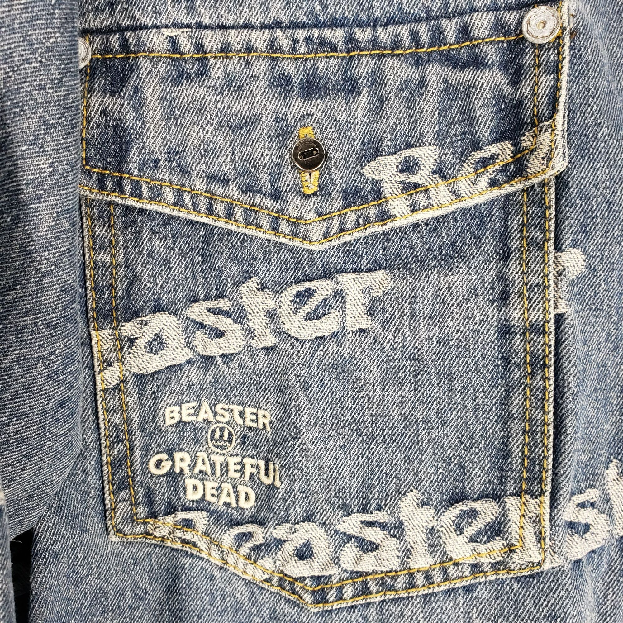 Grateful Dead Beaster x Grateful Dead Dancing Bear Denim Trucker Jean Jack Size US S / EU 44-46 / 1 - 5 Thumbnail