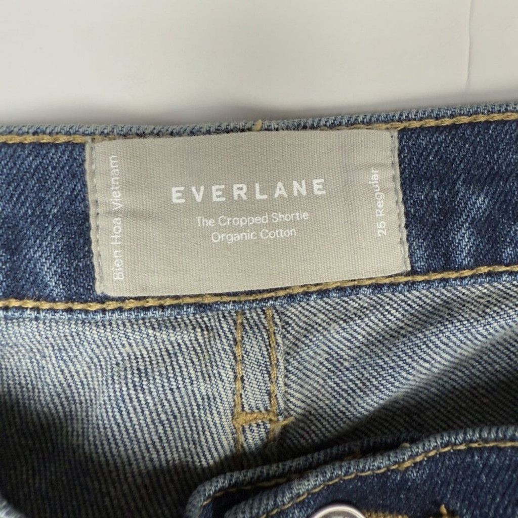 Everlane Everlane The Crop Shortie Organic Denim Blue Jeans Size 25 Size 25" / US 0 / IT 36 - 7 Thumbnail