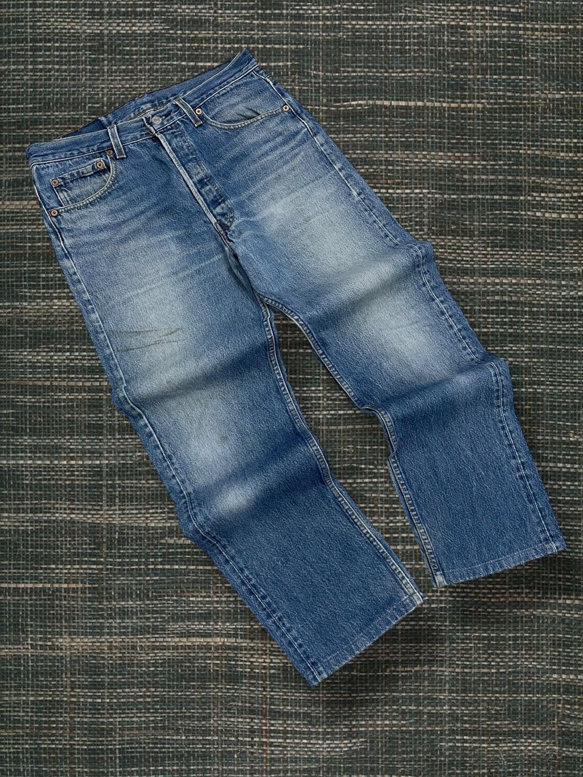 Levi's Vintage Clothing Og Vintage 90s Original Designer Levis 501 Distressed Denim Size US 31 - 2 Thumbnail