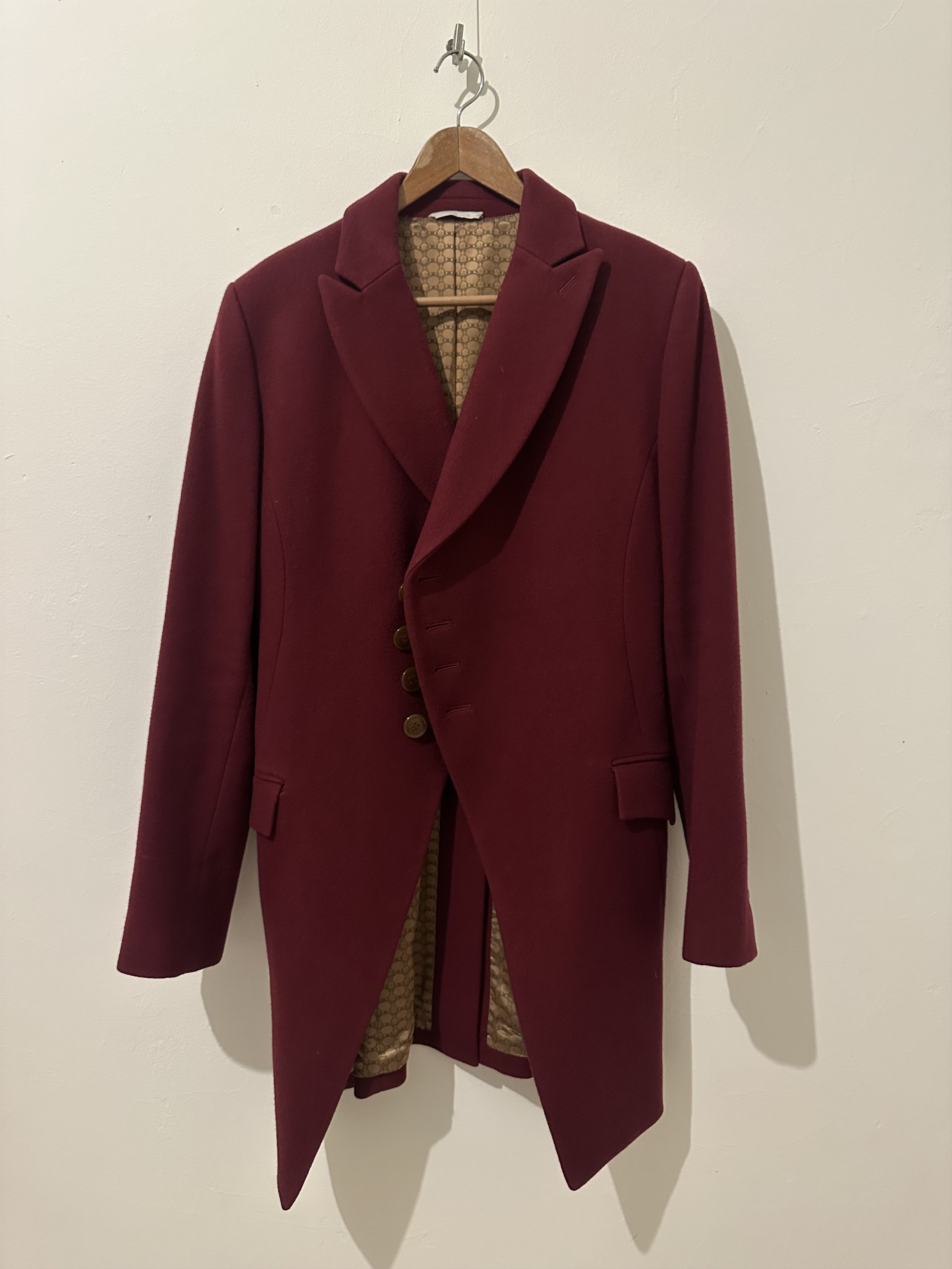 Vivienne Westwood Burgundy Historical Wool Tailcoat Size US S / EU 44-46 / 1 - 1 Thumbnail