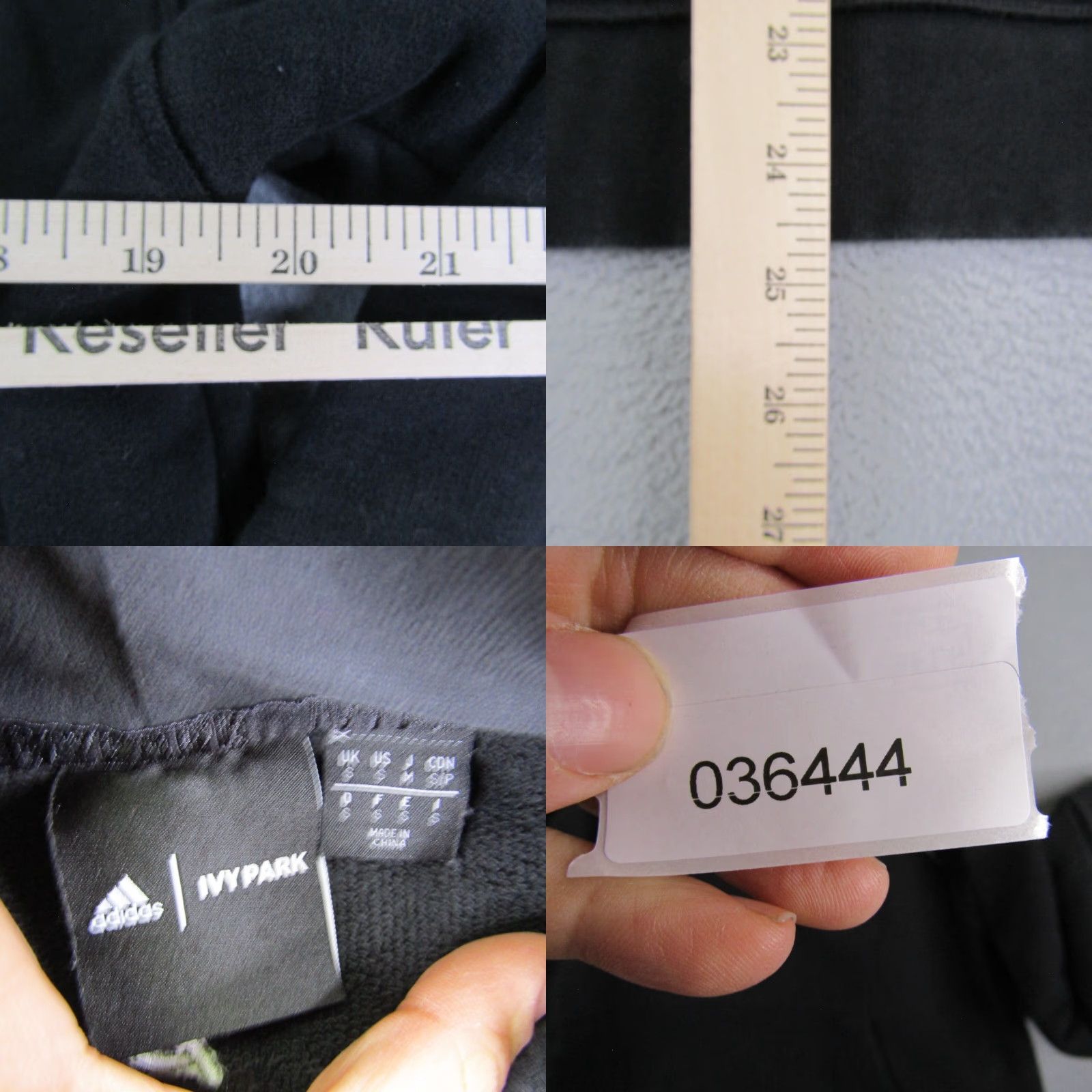 Adidas VINTAGE Adidas x Ivy Park Hoodie Women’s Small Black Pullover Sweatshirt Activewear 90s? (if not vintage, remove) Size S / US 4 / IT 40 - 8 Thumbnail