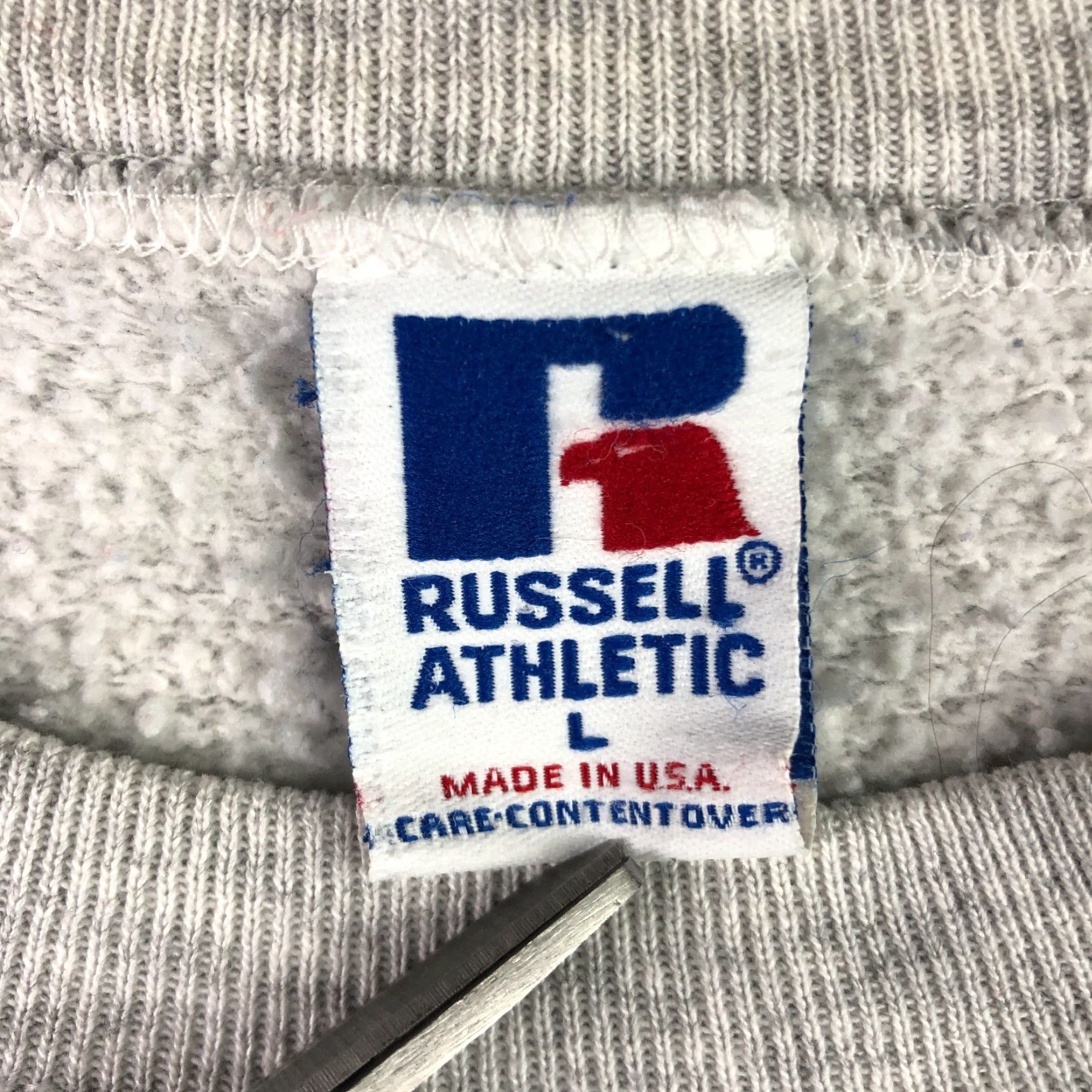 Russell Athletic VINTAGE Illinois Illini x Russell Athletics Crew Neck Sweatshirt Gray Large Size US L / EU 52-54 / 3 - 3 Thumbnail