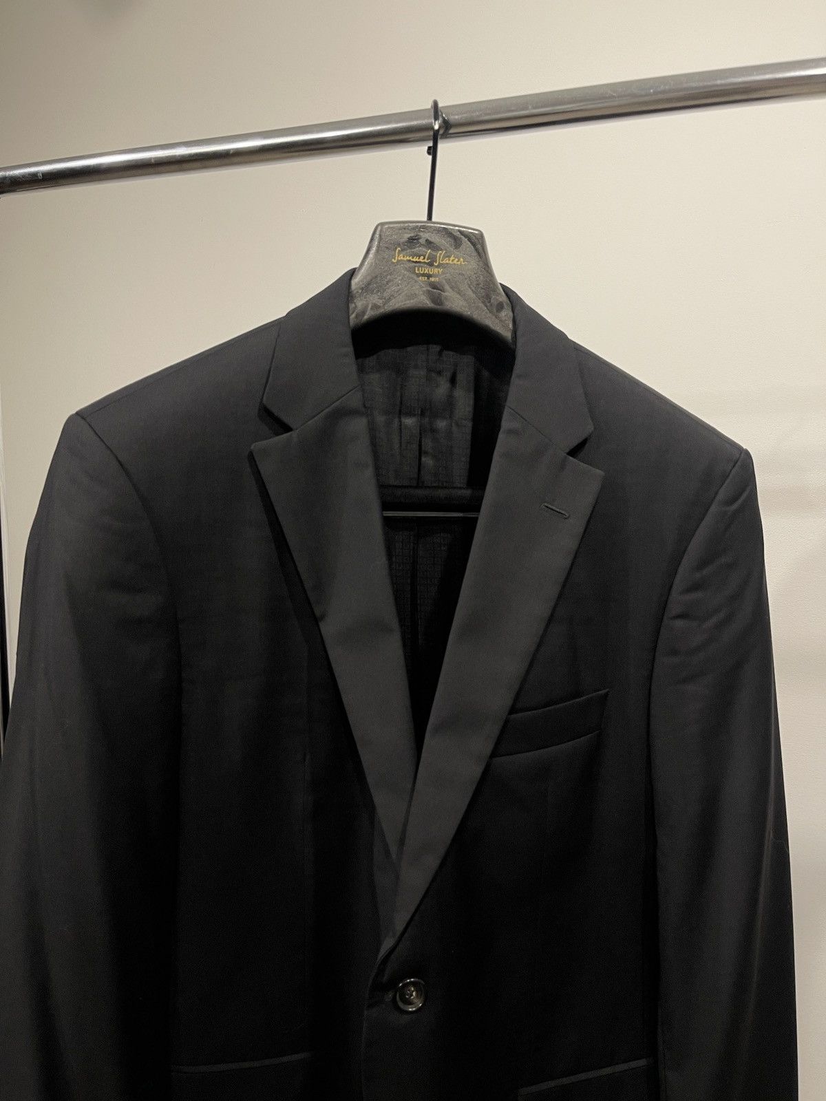 Hugo Boss Hugo boss blazer wool classic jacket black 44R Size 44R - 2 Thumbnail