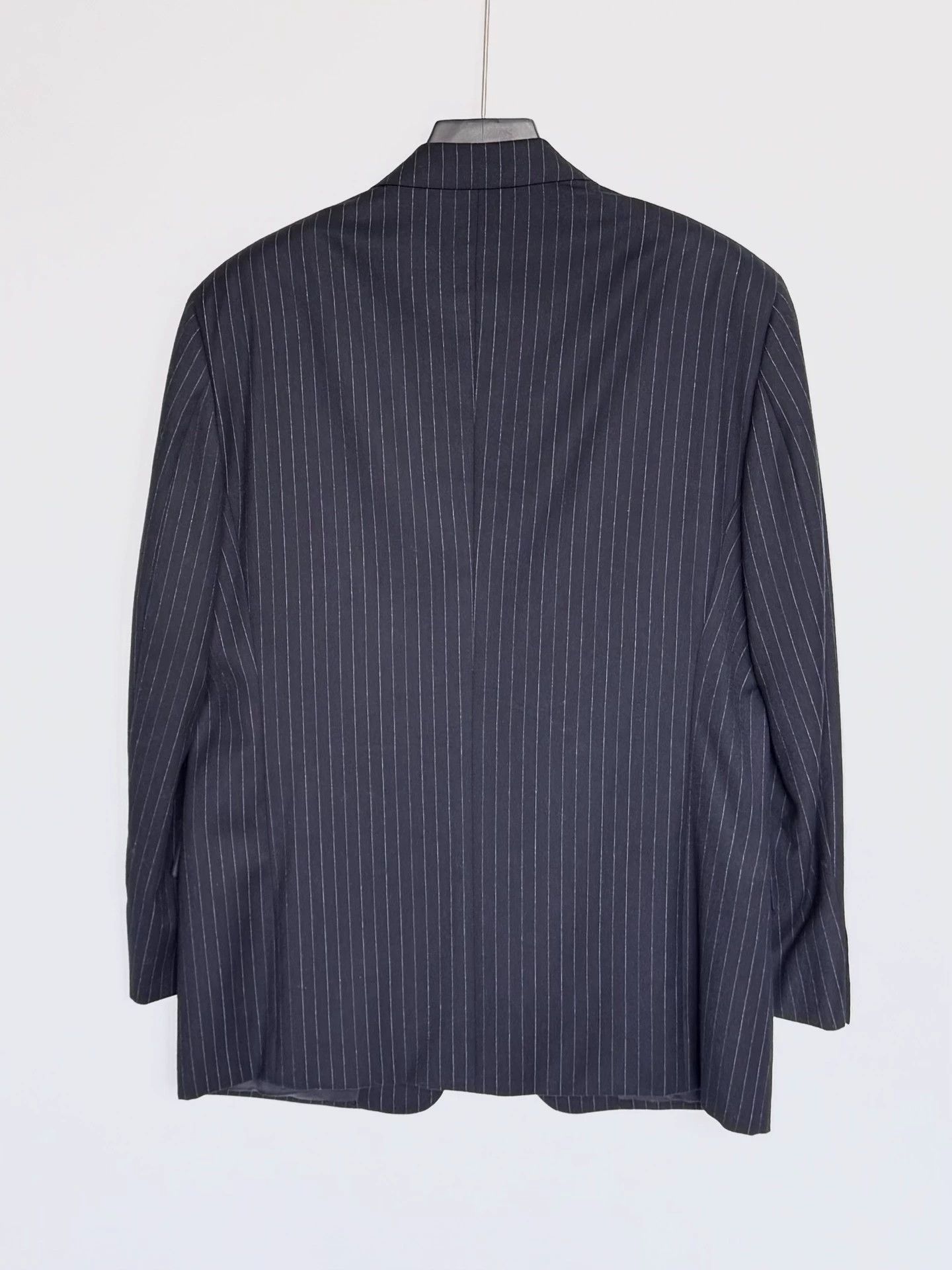 Valentino Valentino Navy Striped Wool Blazer 50 Size 50R - 4 Thumbnail