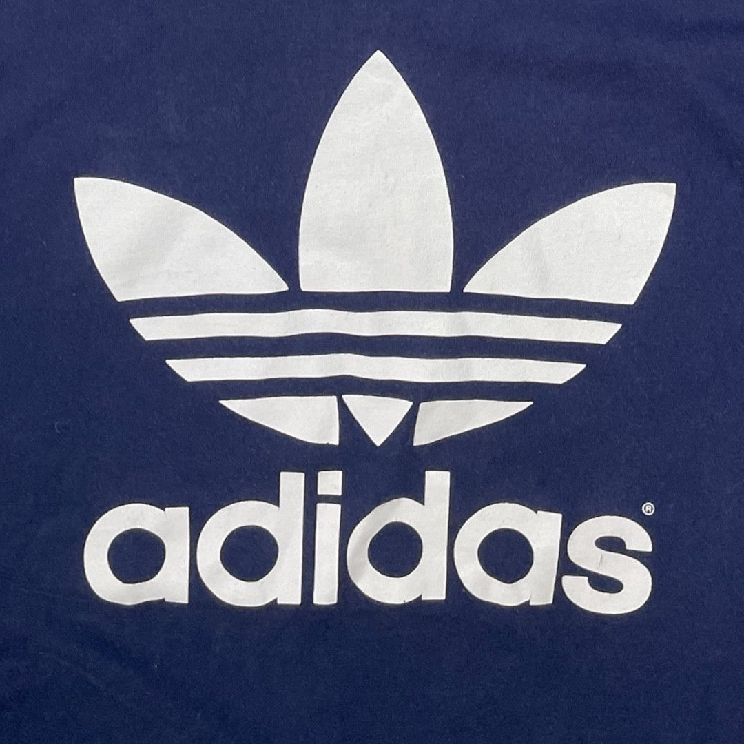 Adidas Vintage 90s Adidas Trefoil Long Sleeve Tee Size US XL / EU 56 / 4 - 2 Thumbnail