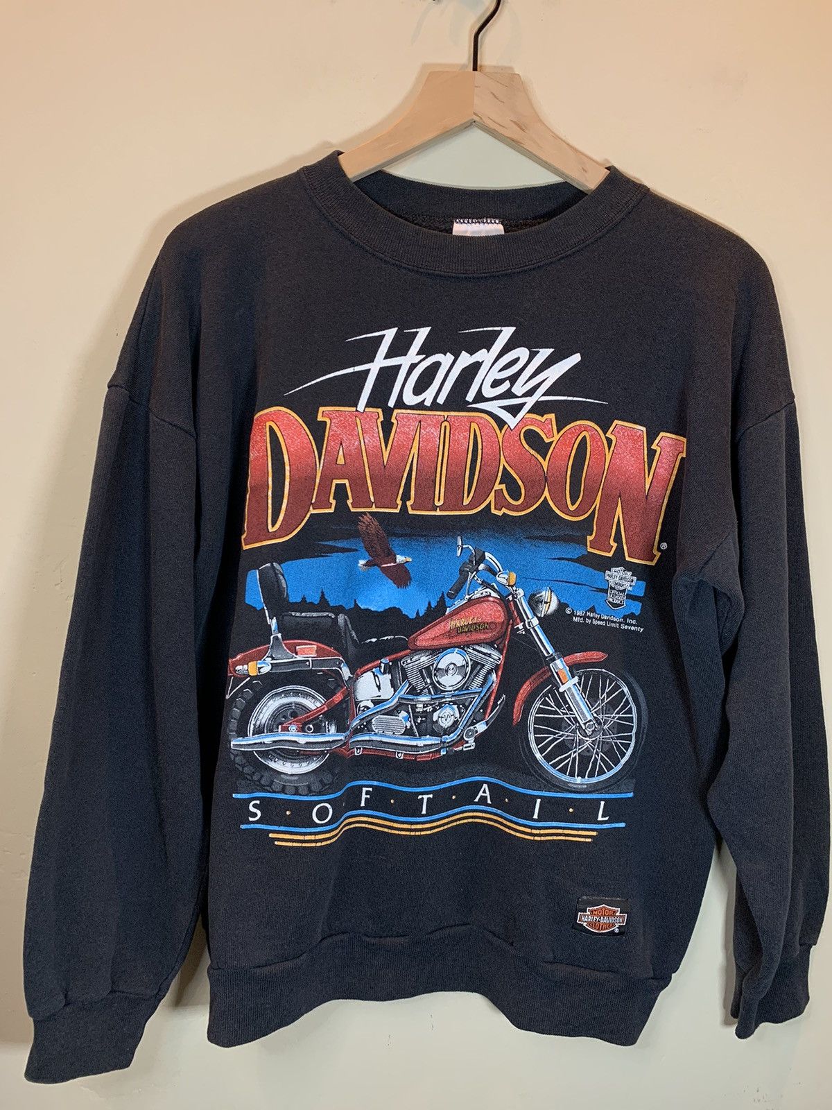 RARE 80's online HARLEY DAVIDSON SWEATSHIRT