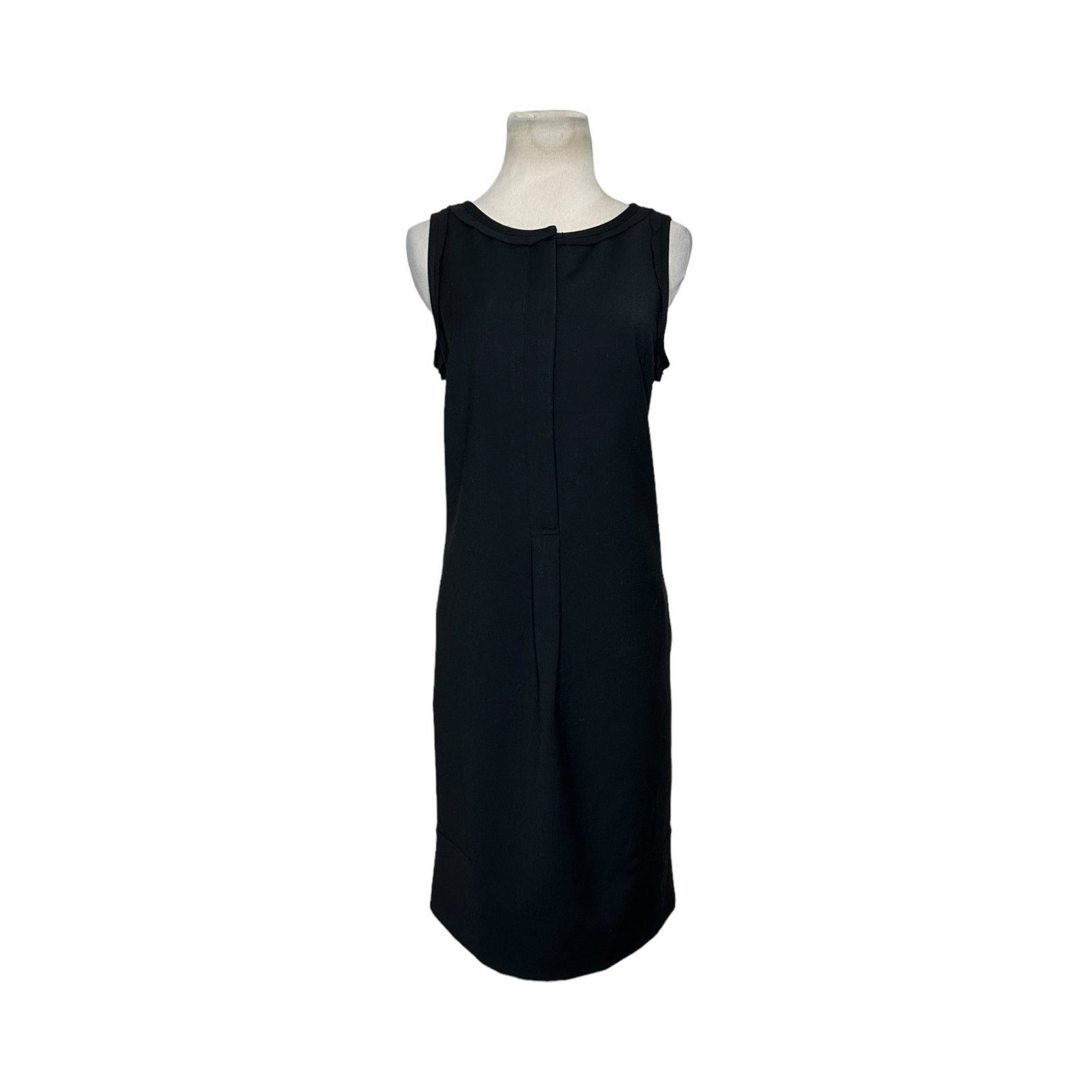 Brooks Brothers black sleeveless sheath dress size