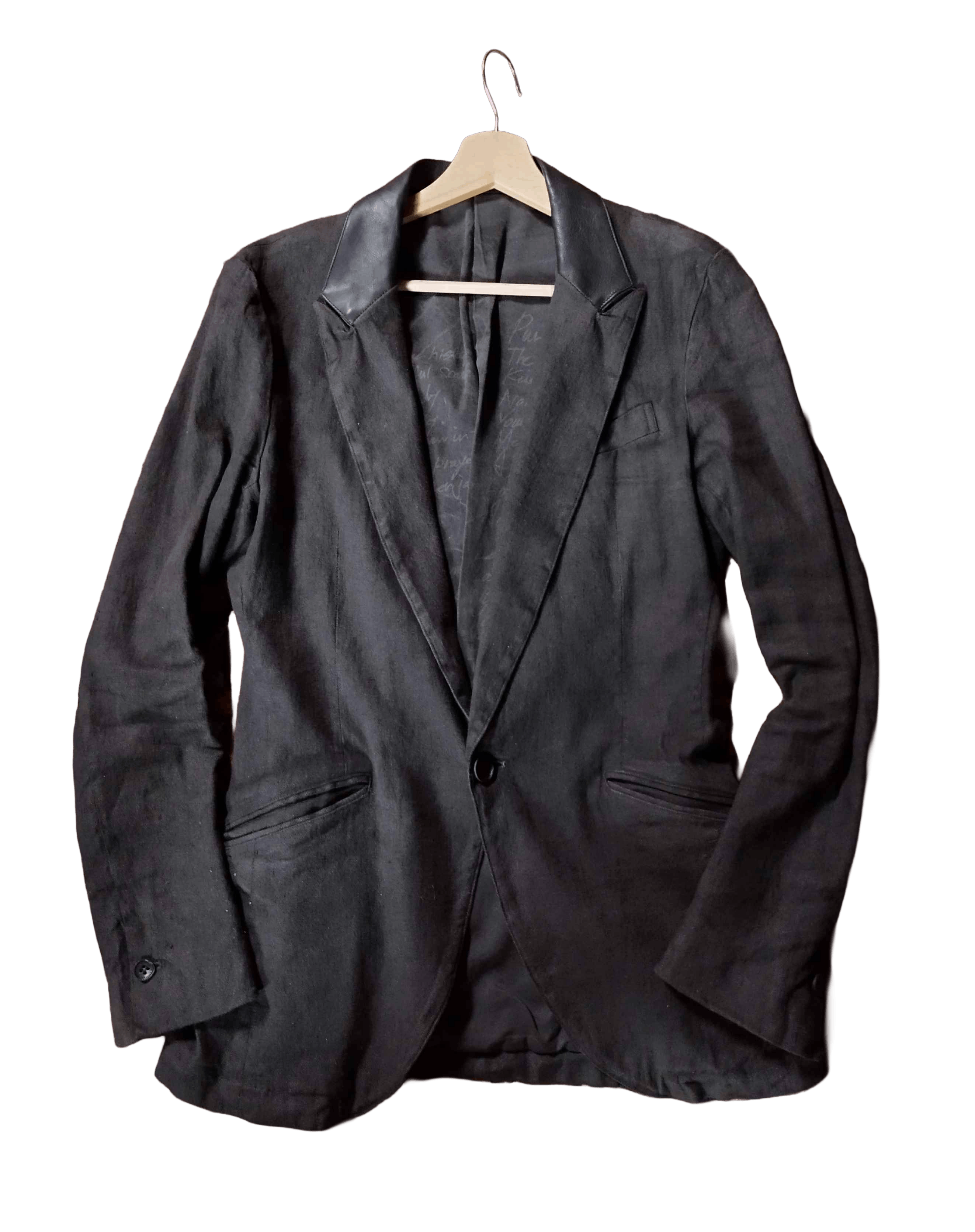 Isamu Katayama Backlash Isamu Katayama Backlash Linen Leather Jacket Size US M / EU 48-50 / 2 - 1 Thumbnail