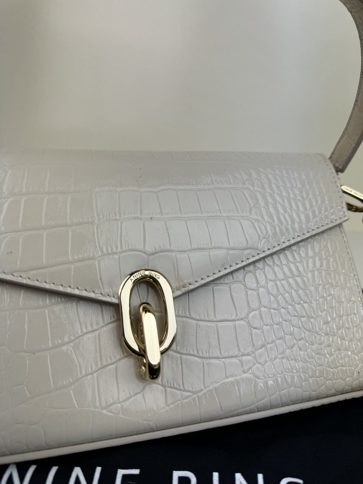 Anine Bing Anine Bing Colette leather croco embossed bag hand crossbody Size ONE SIZE - 9 Thumbnail
