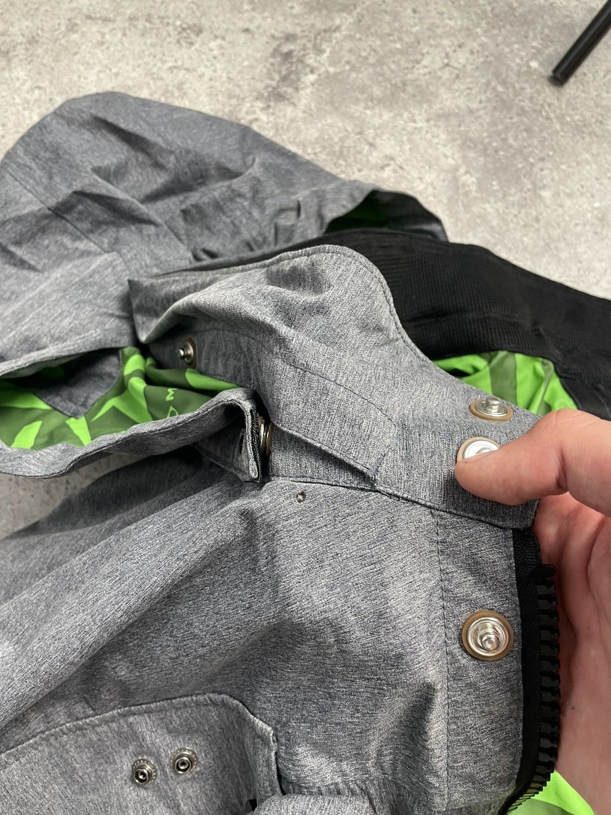 MA.STRUM × Massimo Osti RARE! Ma.Strum Torch Jacket Hooded Gray Shimmer Size US XL / EU 56 / 4 - 11 Thumbnail