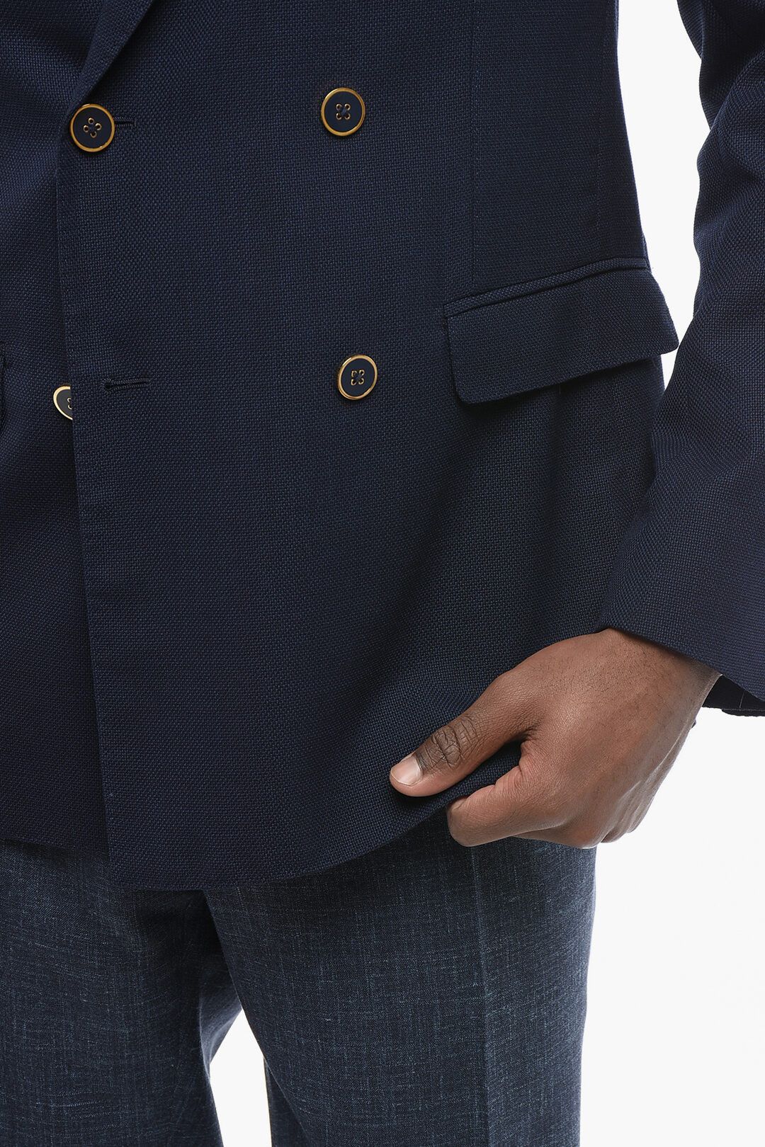 Dolce & Gabbana og1mm0825 Taormina Unlined Light Wool Blazer in Blue Size US M / EU 48-50 / 2 - 3 Thumbnail