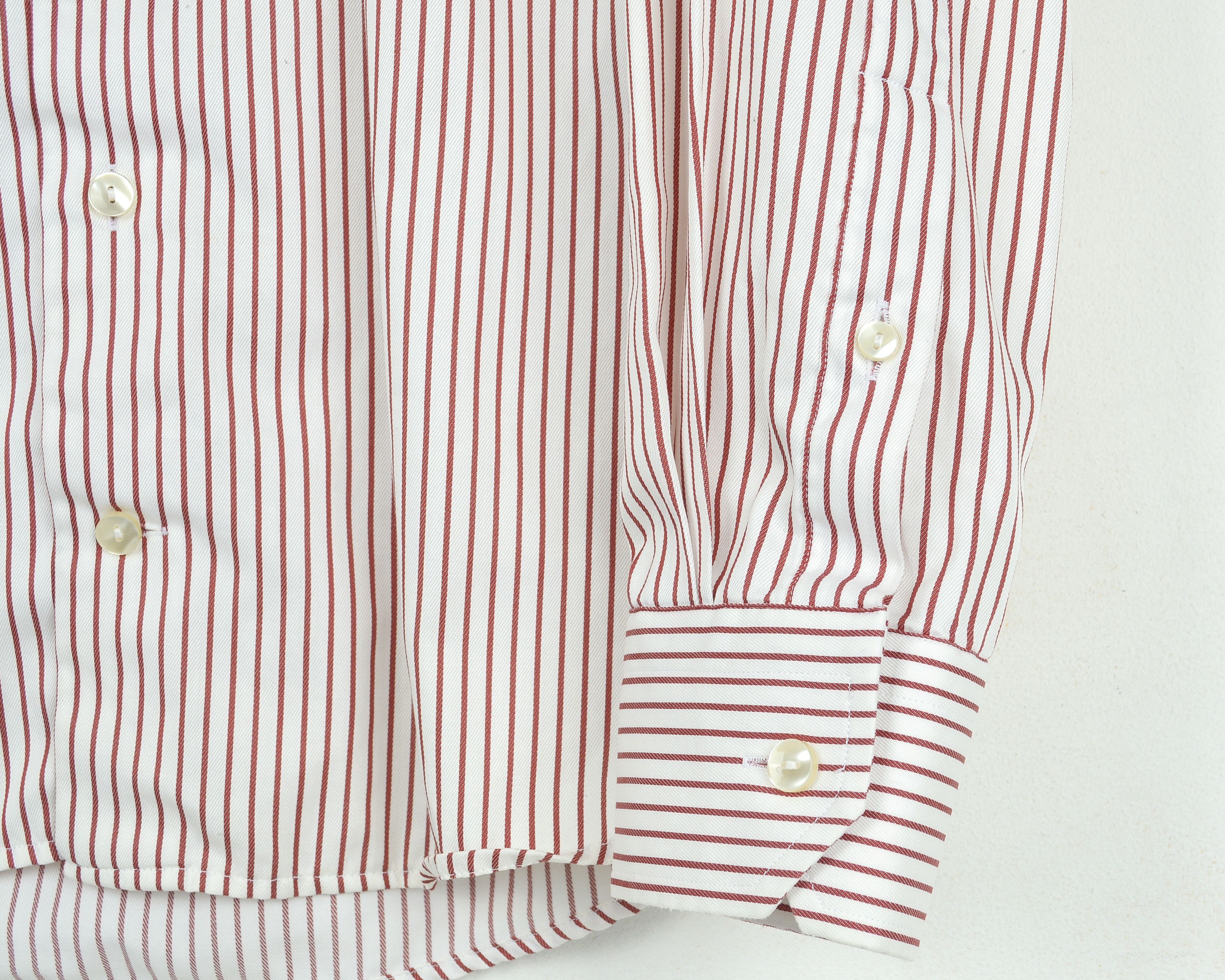 Eton ETON Single Cuff Shirt Slim Fit 15" Size 38 Striped Formal Size 38R - 3 Thumbnail