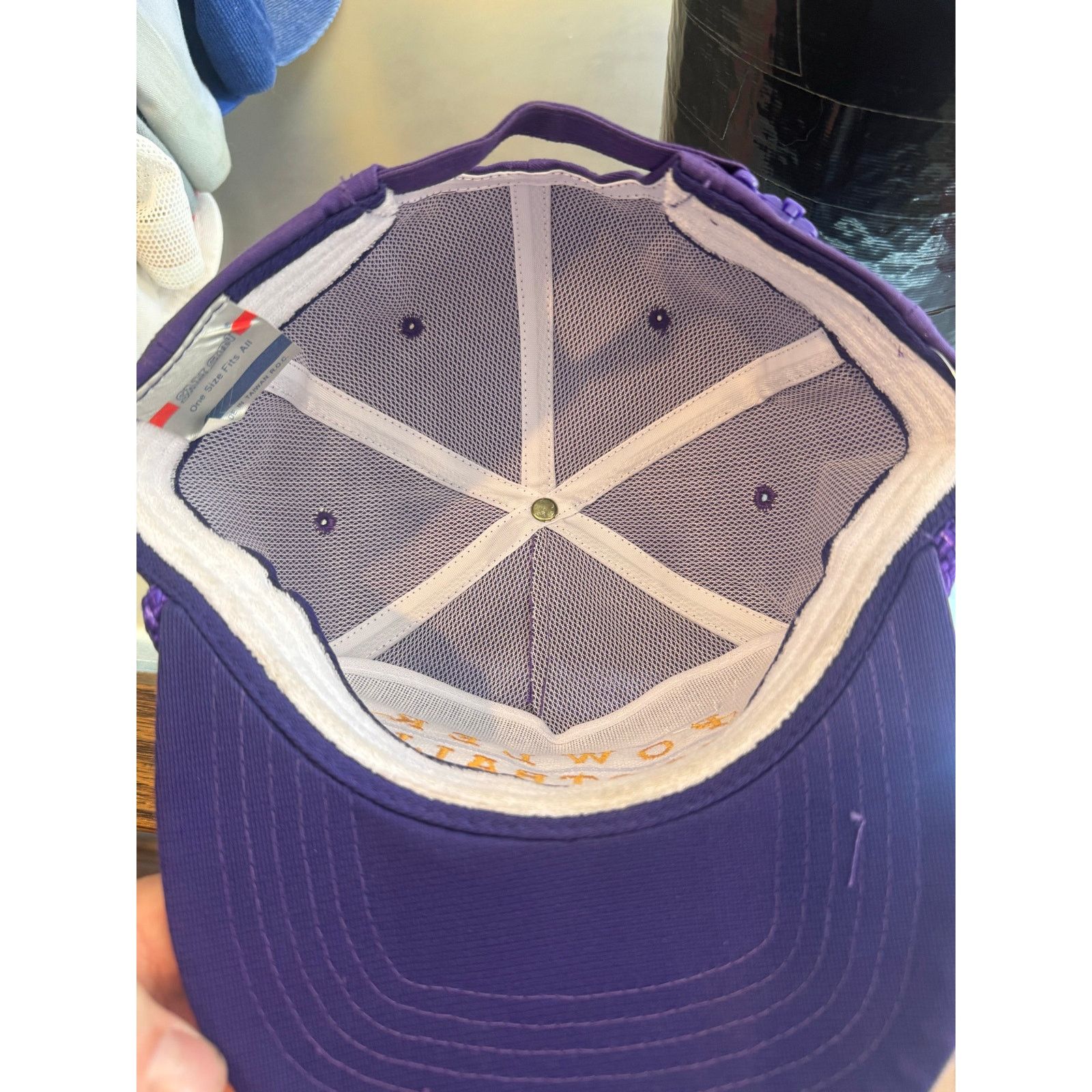 Other Vintage Purple Fowler Football Zip Back Hat Size ONE SIZE - 5 Thumbnail