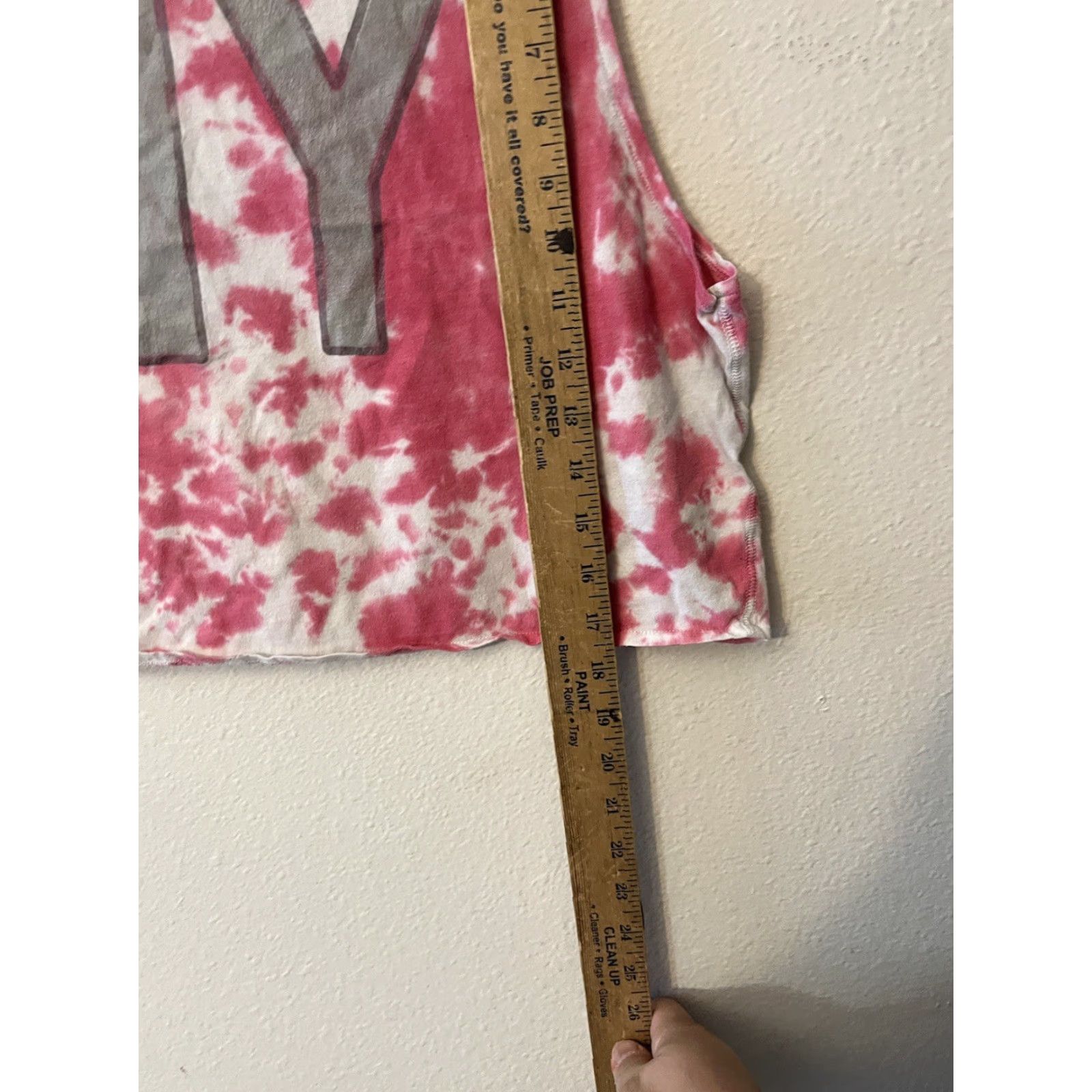 Aeropostale Aeropostale Women's Tank Crop Tie Dye Pink M Cropped Sleeveless Crew Neck Cotton Spandex Size M / US 6-8 / IT 42-44 - 5 Thumbnail