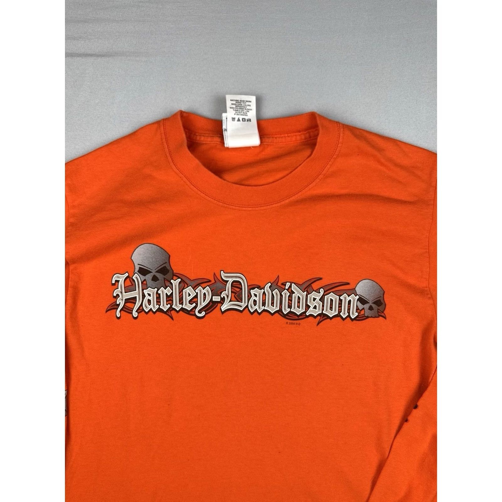 Harley Davidson VINTAGE Harley Davidson Tucson Arizona Willie G Skull Long Sleeve USA S Size US S / EU 44-46 / 1 - 2 Thumbnail