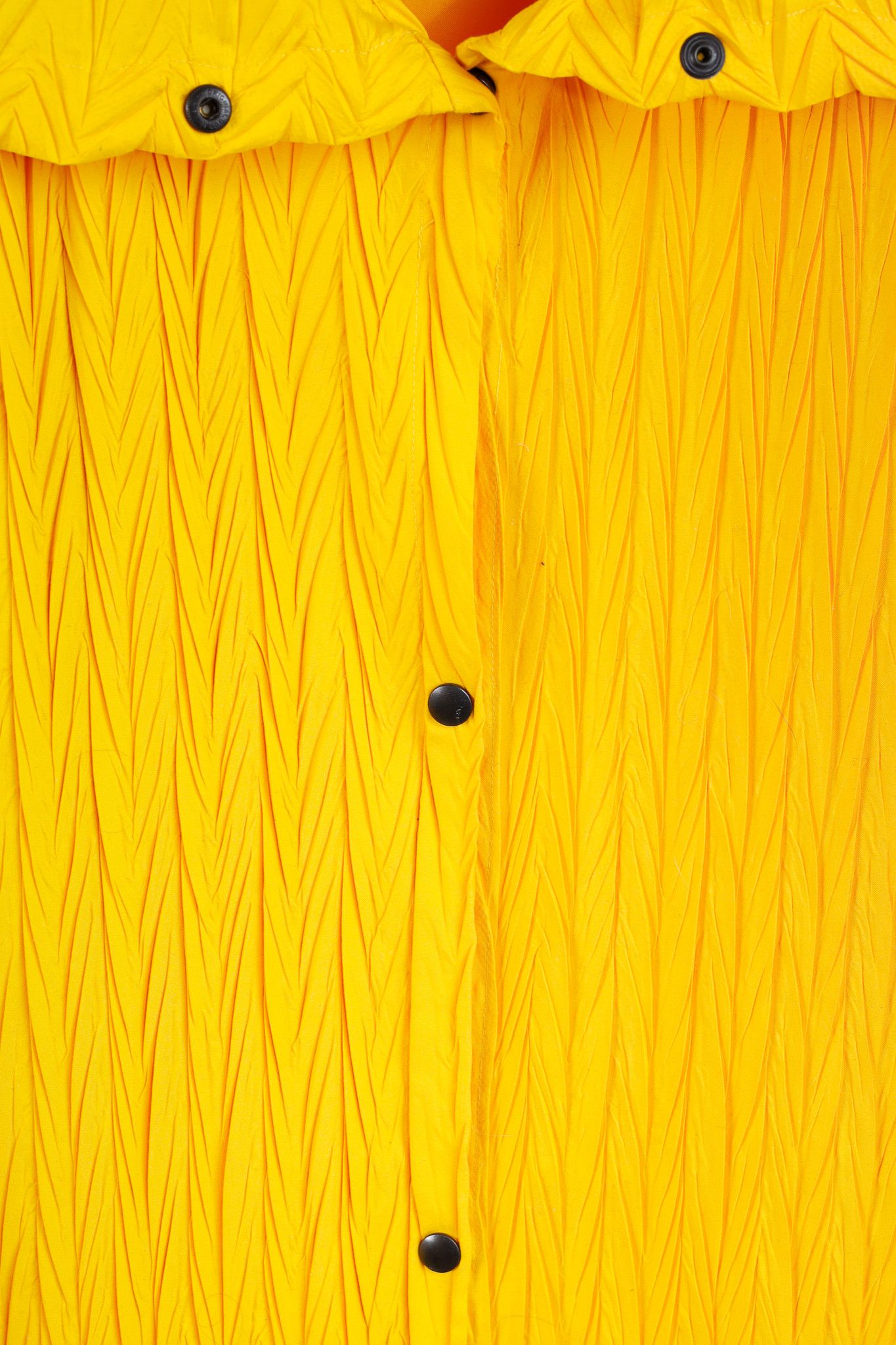 Other Babette Yellow Pleated Snap-Front Cowl-Collar Maxi Coat Size M / US 6-8 / IT 42-44 - 8 Thumbnail