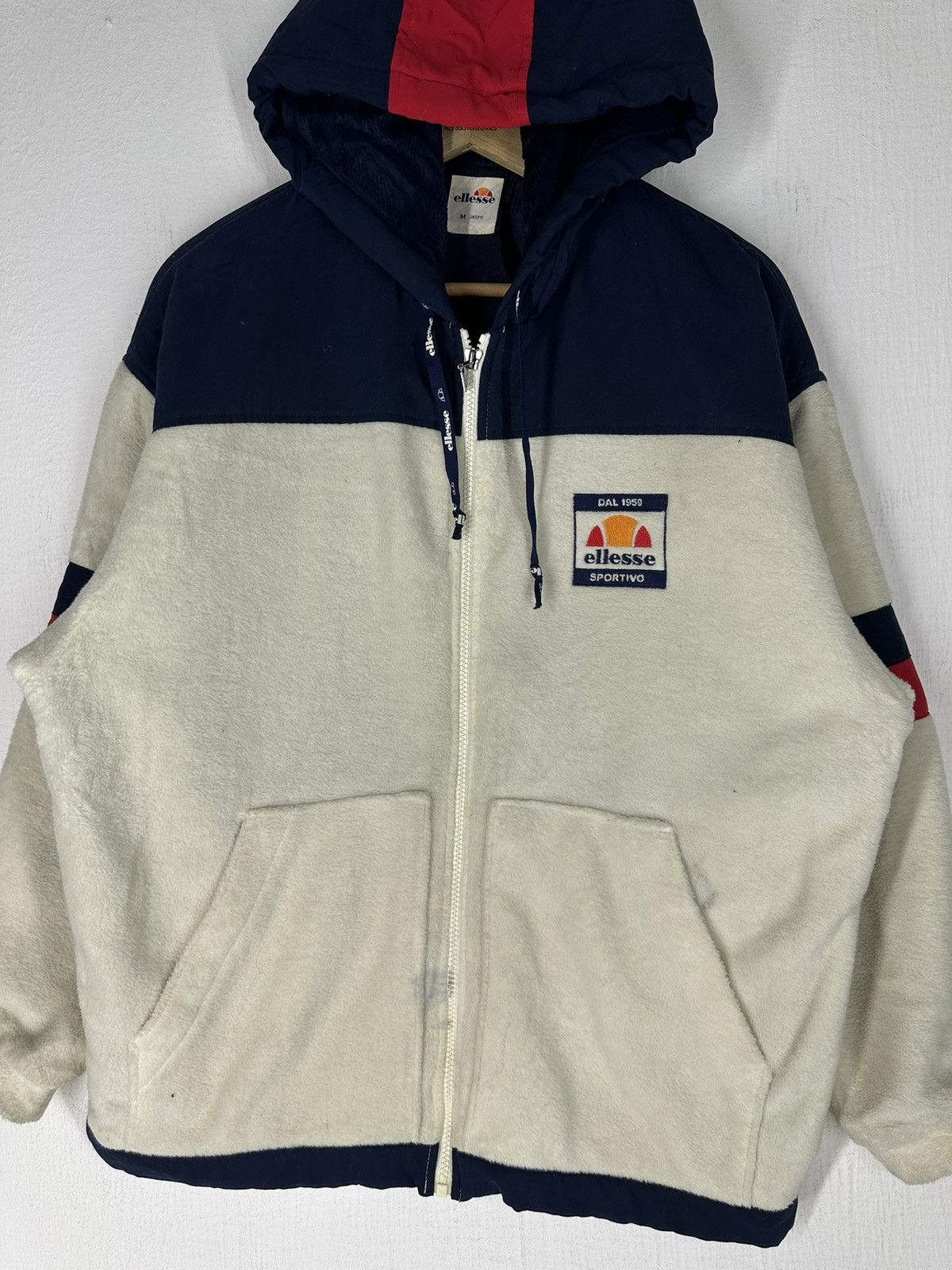 Ellesse × Vintage Vintage Ellesse Fleece Hoodie Jacket Size US M / EU 48-50 / 2 - 4 Thumbnail