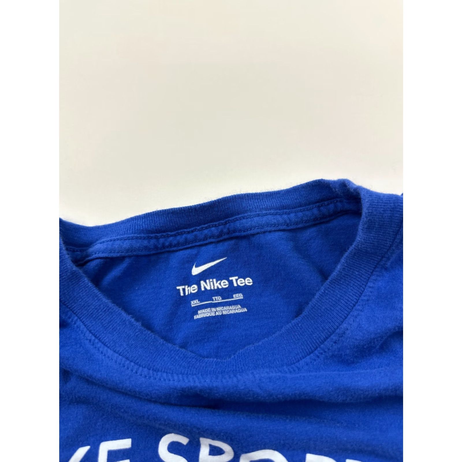 Nike VINTAGE Nike Shirt Mens 2XL Blue Sports International 1972 Spell Out Short Sleeve Tee Size US XXL / EU 58 / 5 - 3 Thumbnail