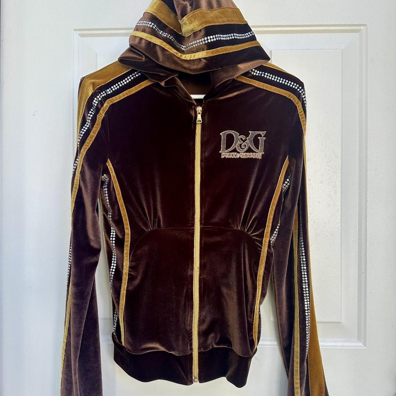 Dolce & Gabbana 2000s Dolce and gabbana velvet tracksuit jacket Size M / US 6-8 / IT 42-44 - 1 Thumbnail