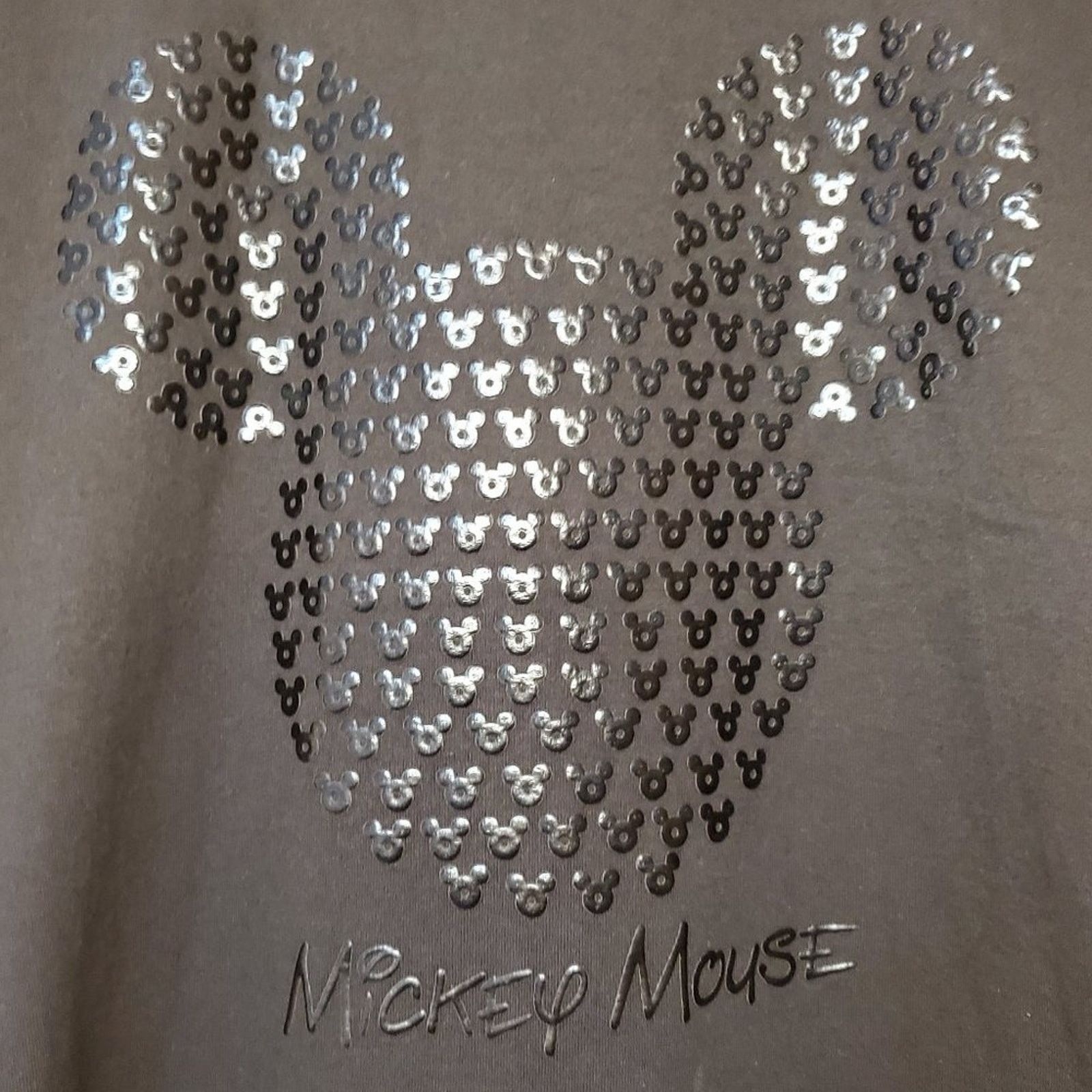 Disney Disney Store Black Mickey Mouse Swoop Neck T-Shirt Size L / US 10 / IT 46 - 1 Thumbnail