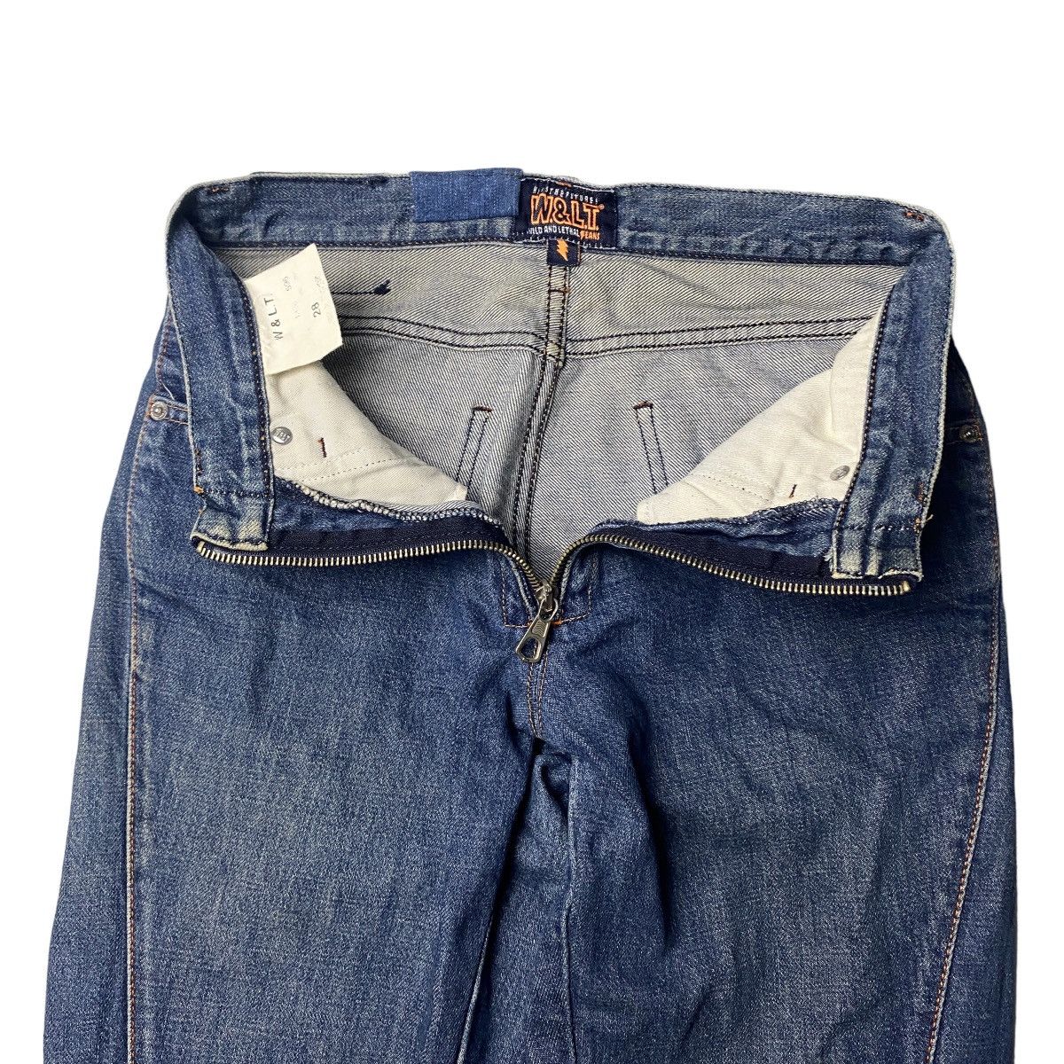 Walter Van Beirendonck 2000's W&LT OG Asymetrical Zipper Jeans Size US 28 / EU 44 - 3 Thumbnail