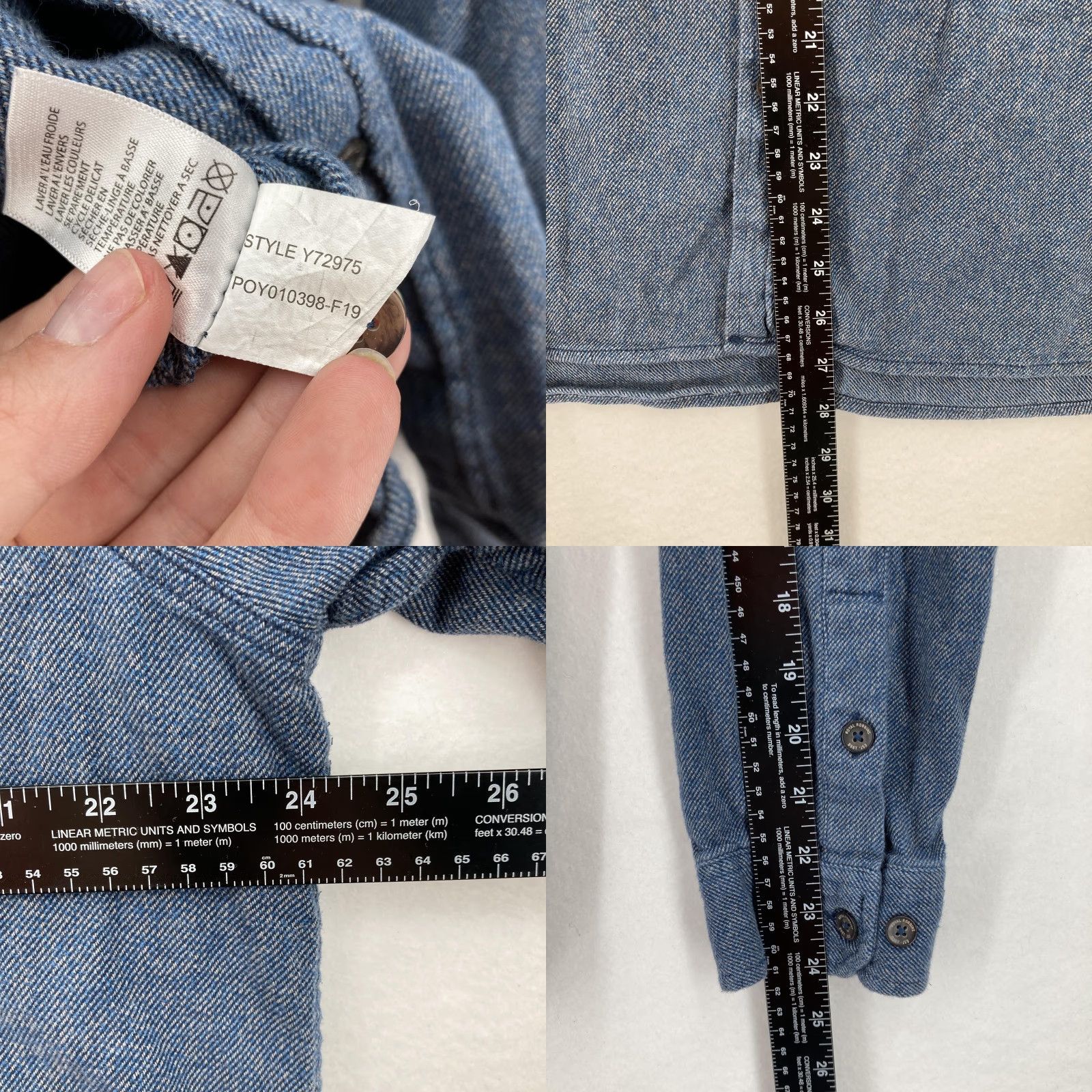 Royal Robbins VINTAGE Royal Robbins Shirt Mens XL Blue Chambray Denim Button Up Long Sleeve Western Size US XL / EU 56 / 4 - 8 Thumbnail