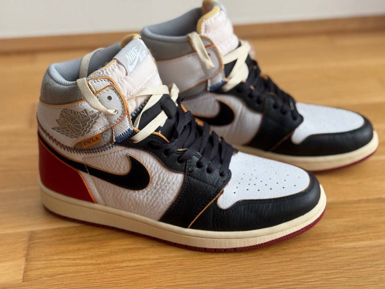 Nike UNION LA X JORDAN 1 RETRO HIGH NRG 'BLACK TOE' Size US 9 / EU 42 - 2 Thumbnail