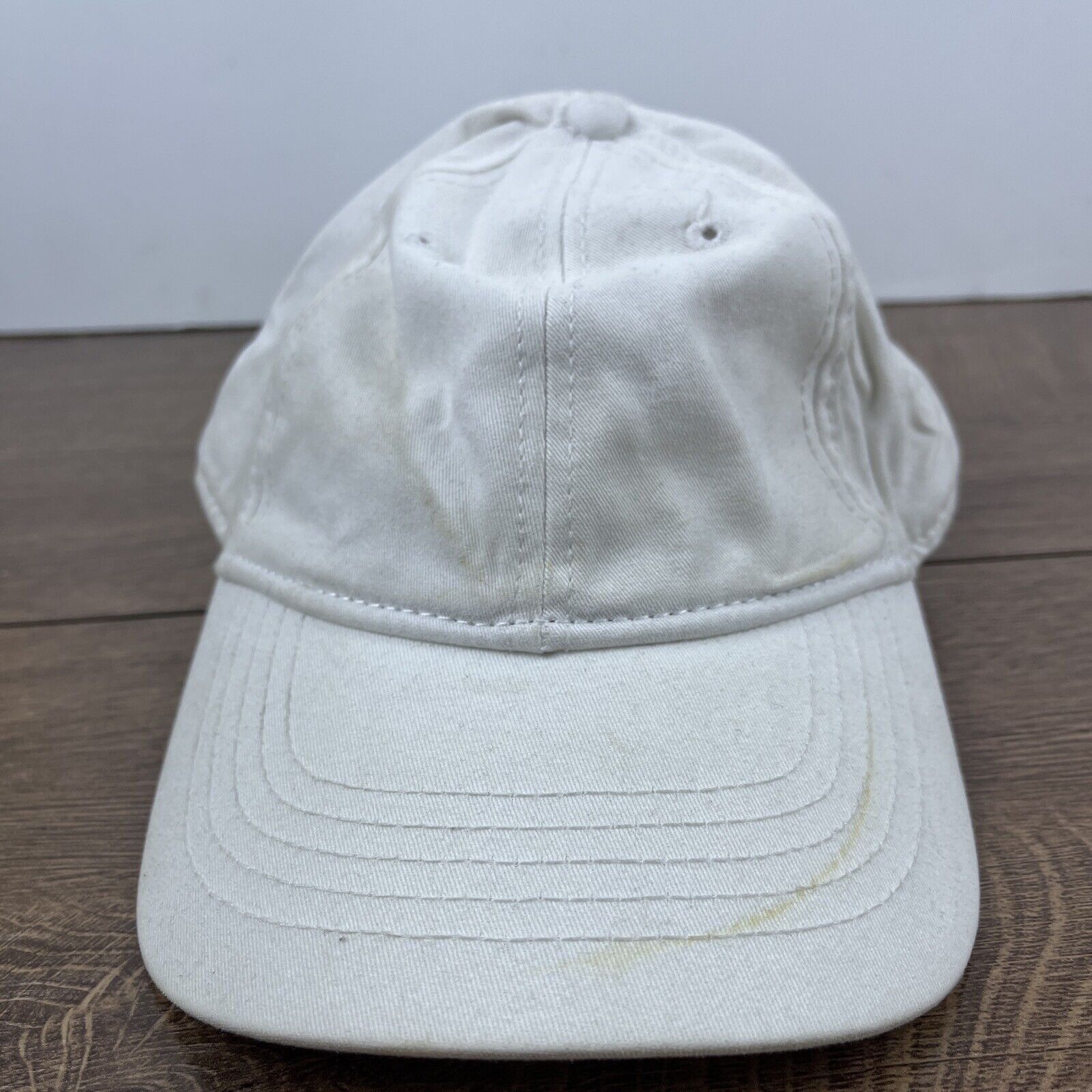Other Plain White Hat White Hat Adjustable Adult Size Hat White Ca Size ONE SIZE - 4 Thumbnail