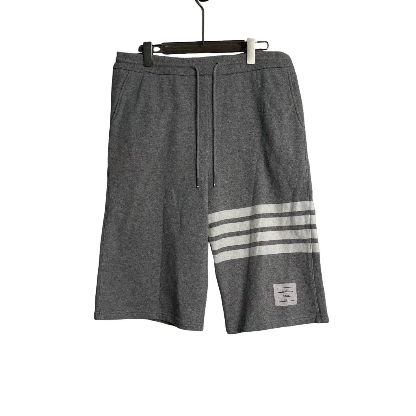 Thom Browne Thom Browne 4-Bar Stripe Sweat Shorts Size 4 Size US 35 - 1 Thumbnail