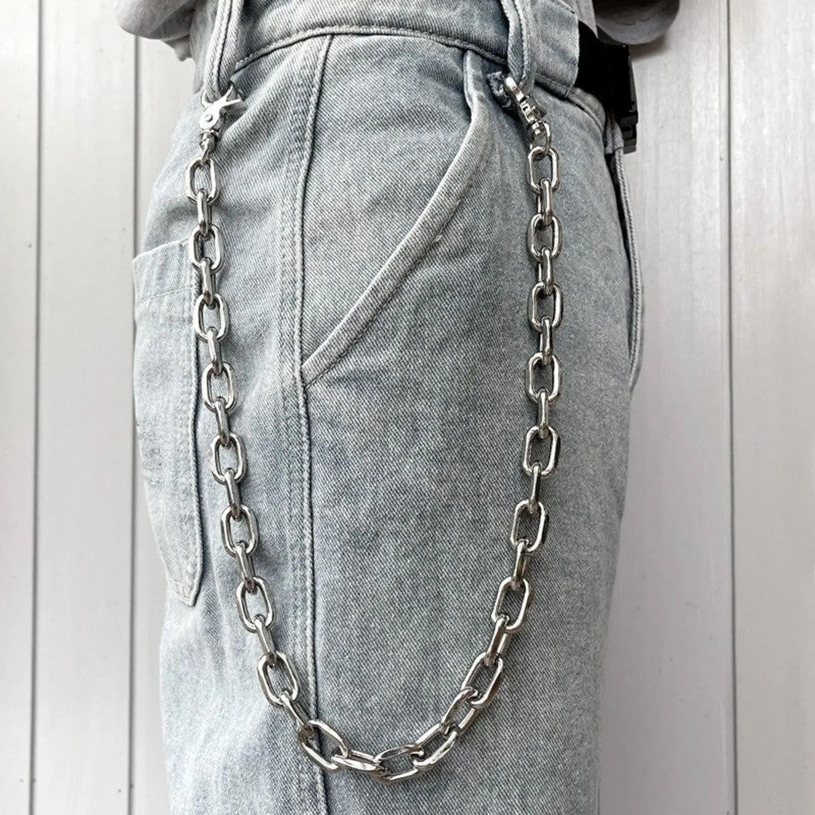 Jewelry Silver Link Wallet Chain Size ONE SIZE - 6 Thumbnail