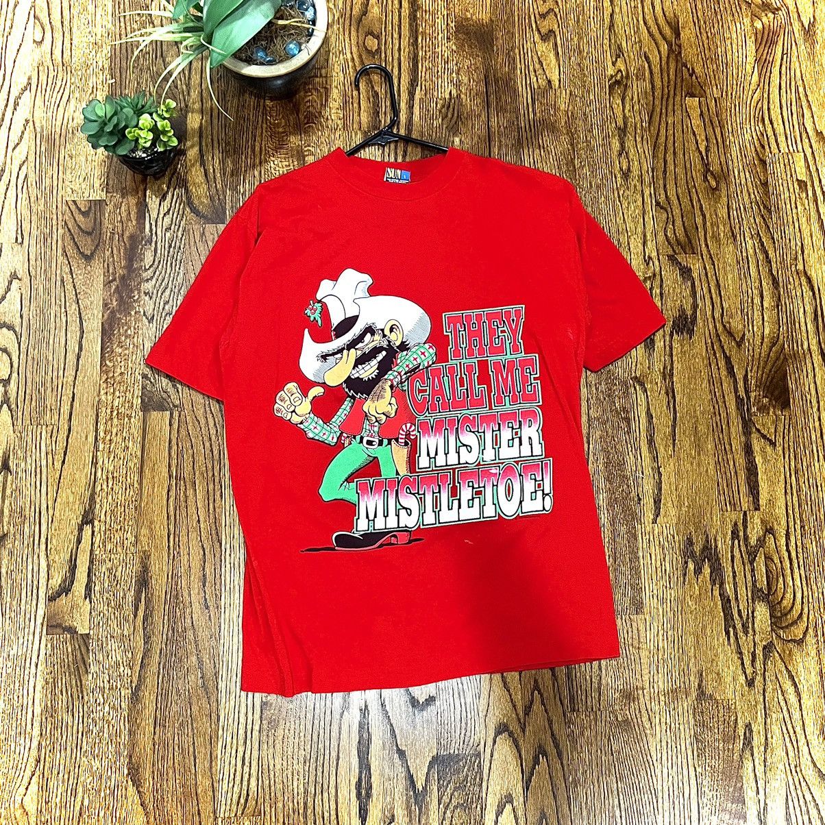 Vintage VTG 90’S MR. MISTLETOE TEE Size US L / EU 52-54 / 3 - 1 Thumbnail