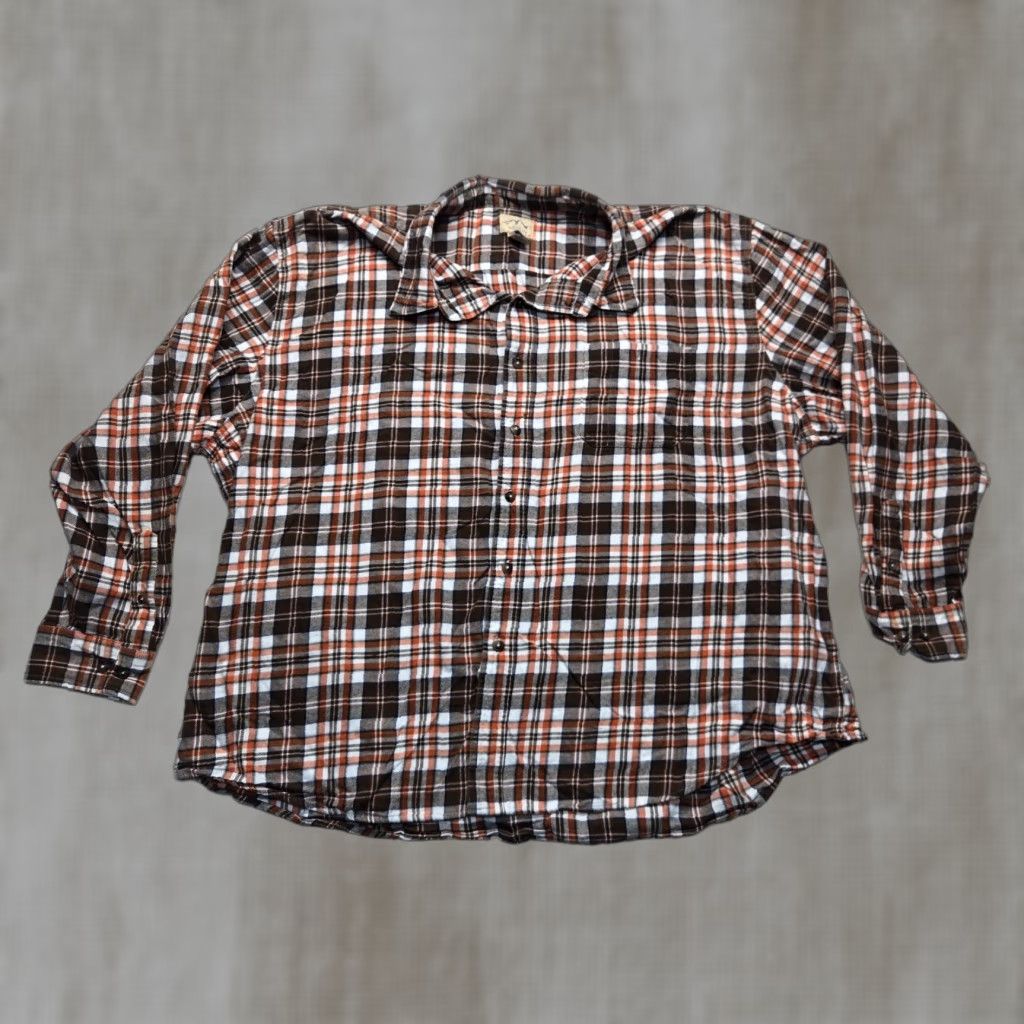 The Mountain Blue Mountain Shirt Men's 4XL Multicolor Plaid Flannel Long Sleeve Button-Up Pocket Blue Mountain Shirt Size US XXL / EU 58 / 5 - 1 Thumbnail