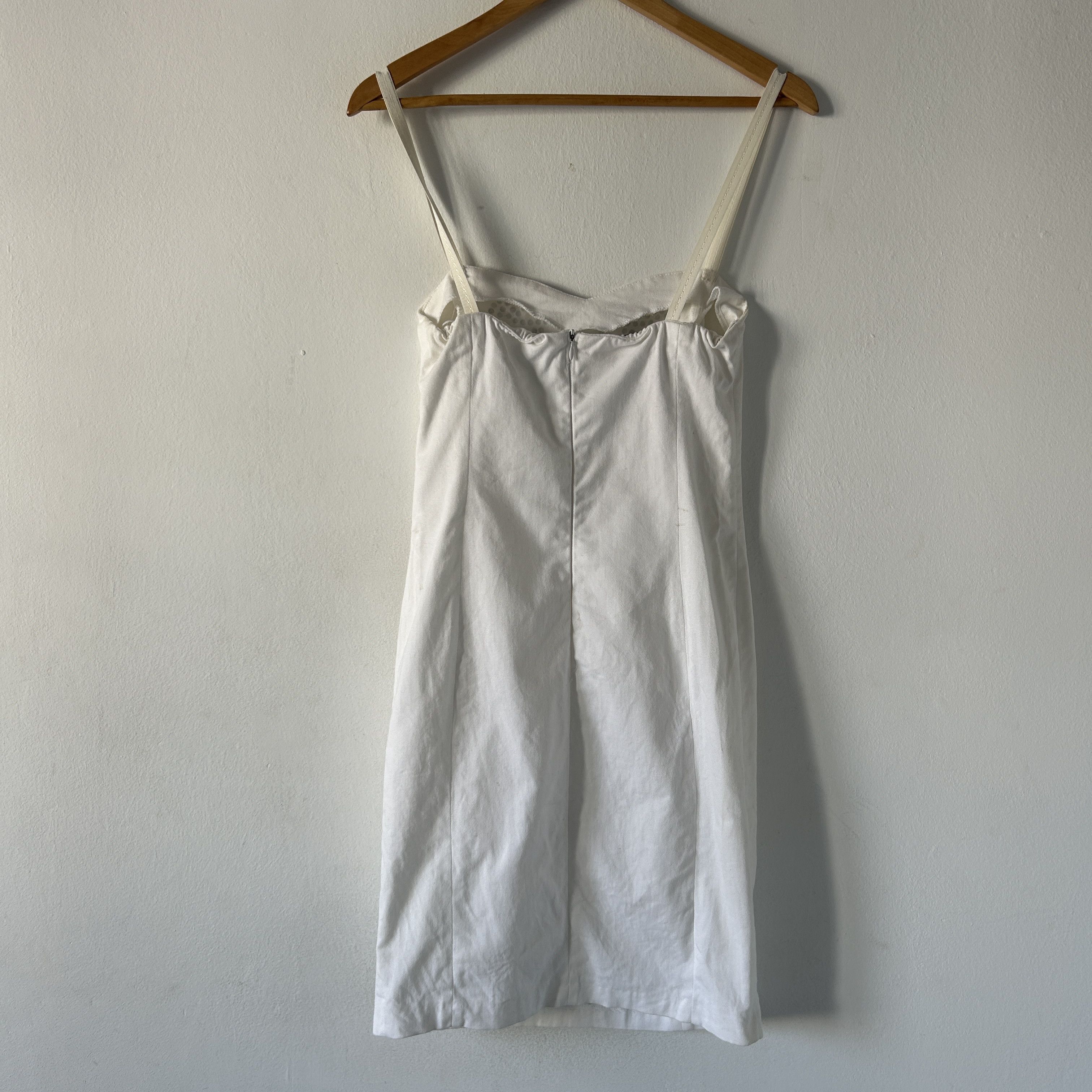Vintage Vintage rhinestone white pencil slip mini dress Size XS / US 0-2 / IT 36-38 - 8 Thumbnail